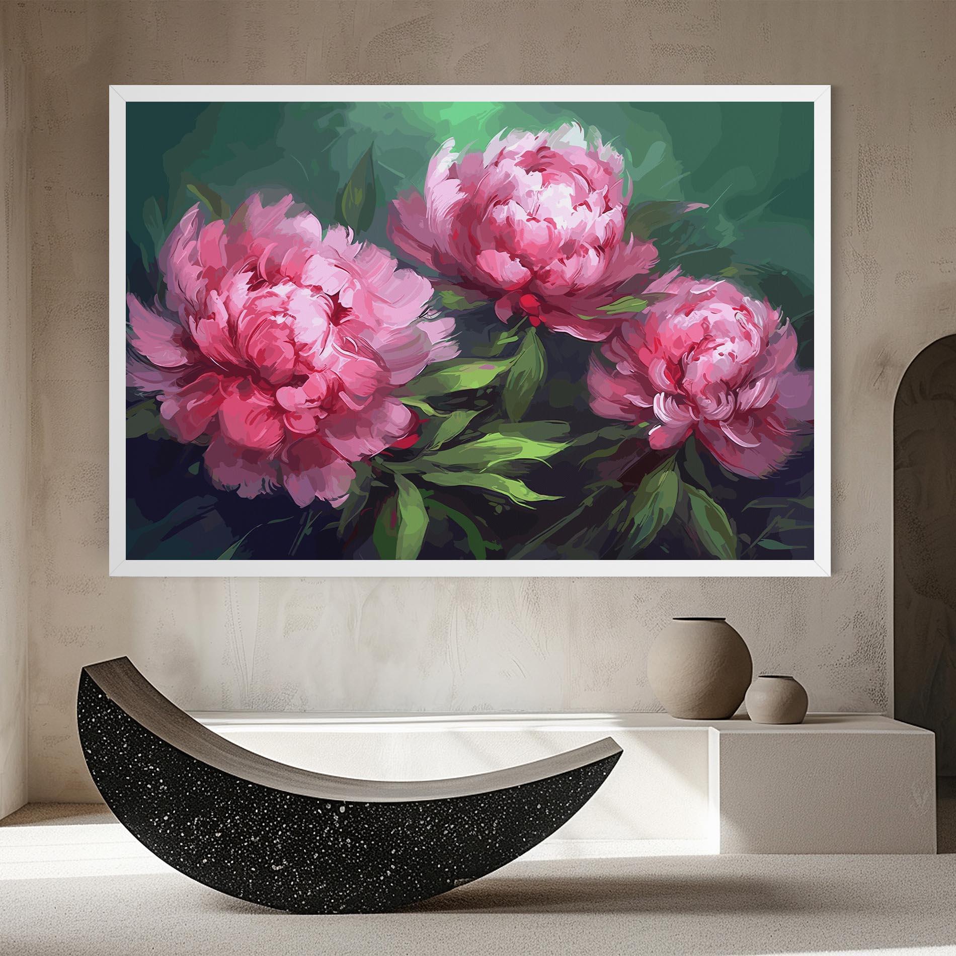 Leinwandbild Pretty Peonies mockup 8