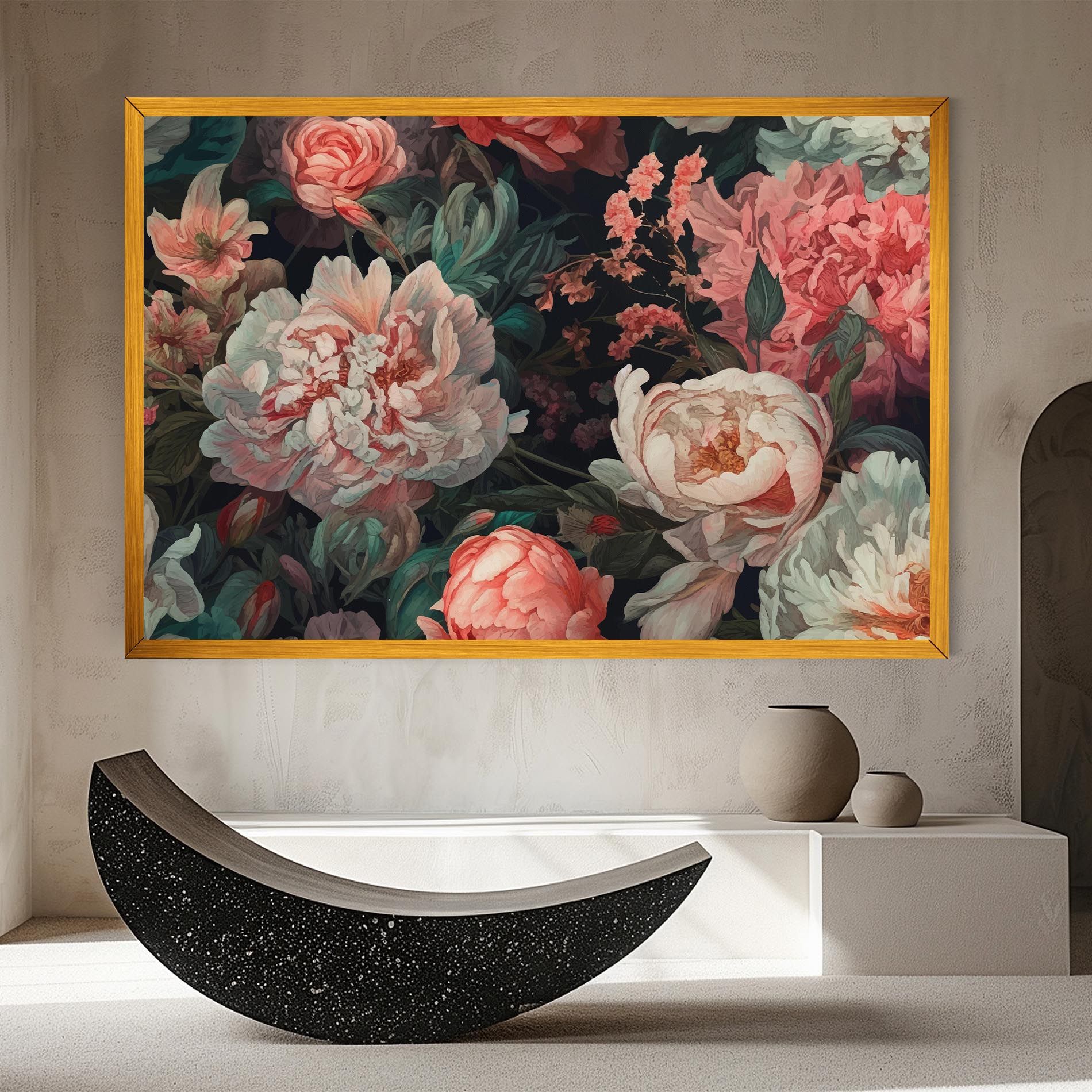 Artistic Pink Peony mockup 8