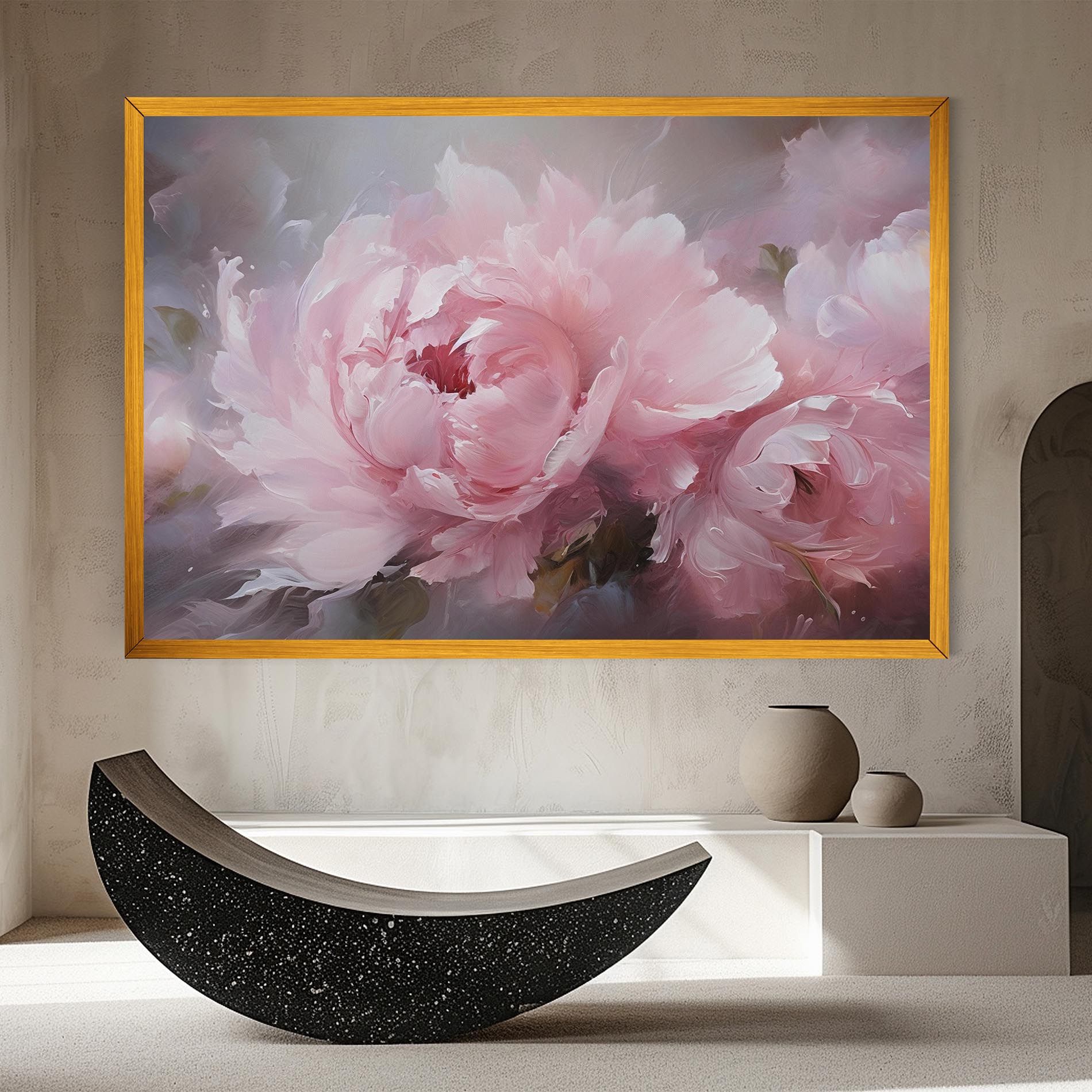 Dreamy Painting Peony mockup 8