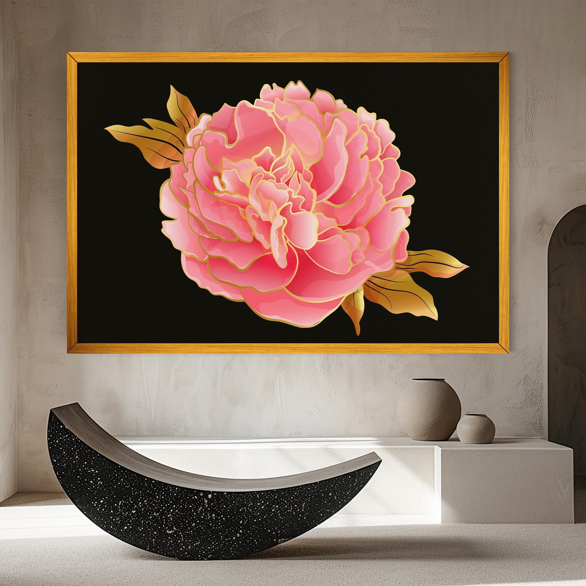 Gold Pinkk Peony mockup 8