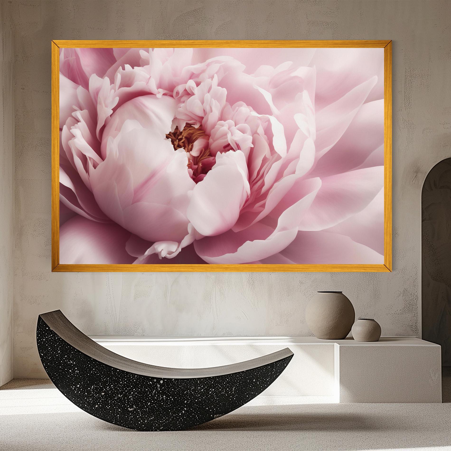 Leinwandbild Pastel Peony Petals mockup 8