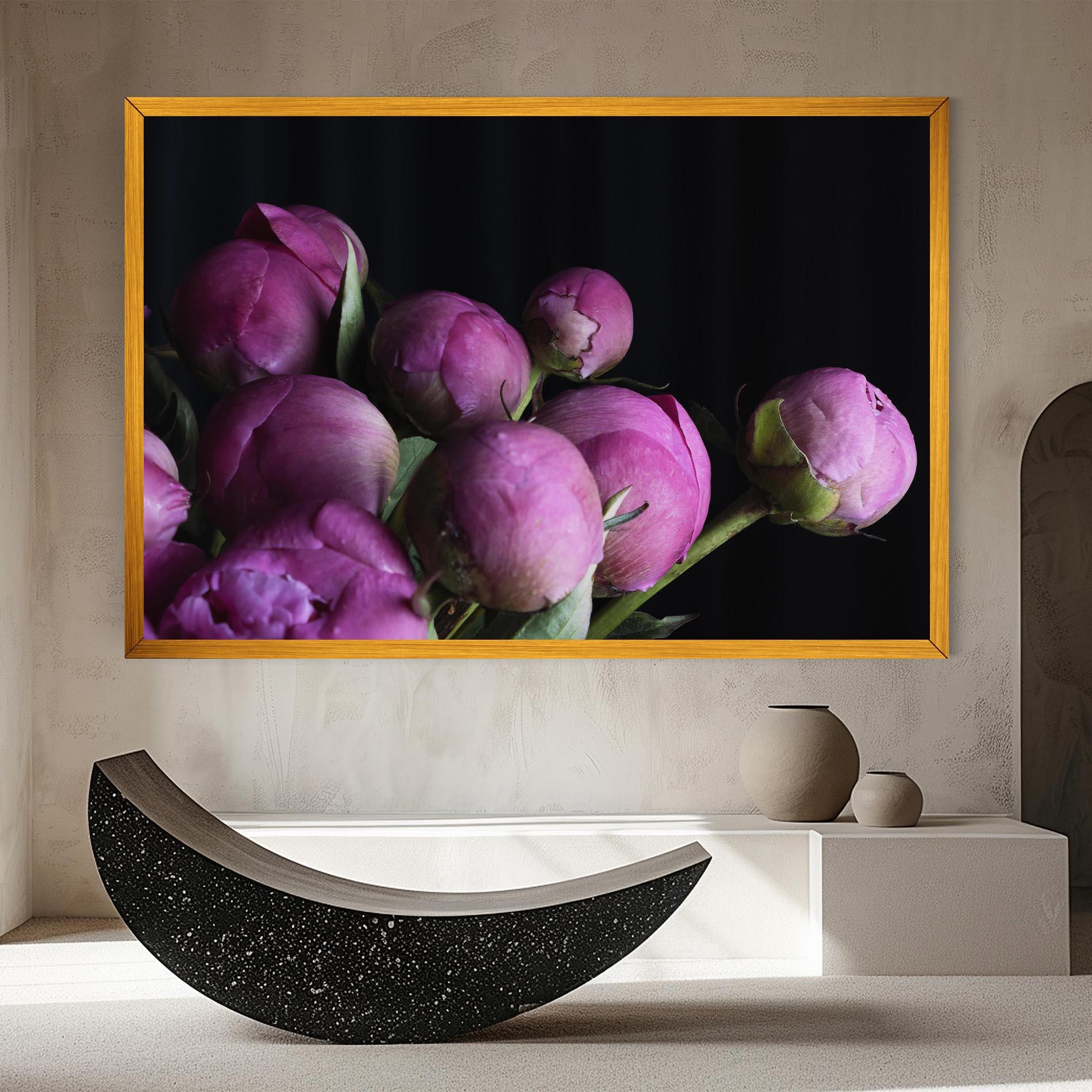 Leinwandbild Peony Buds mockup 8