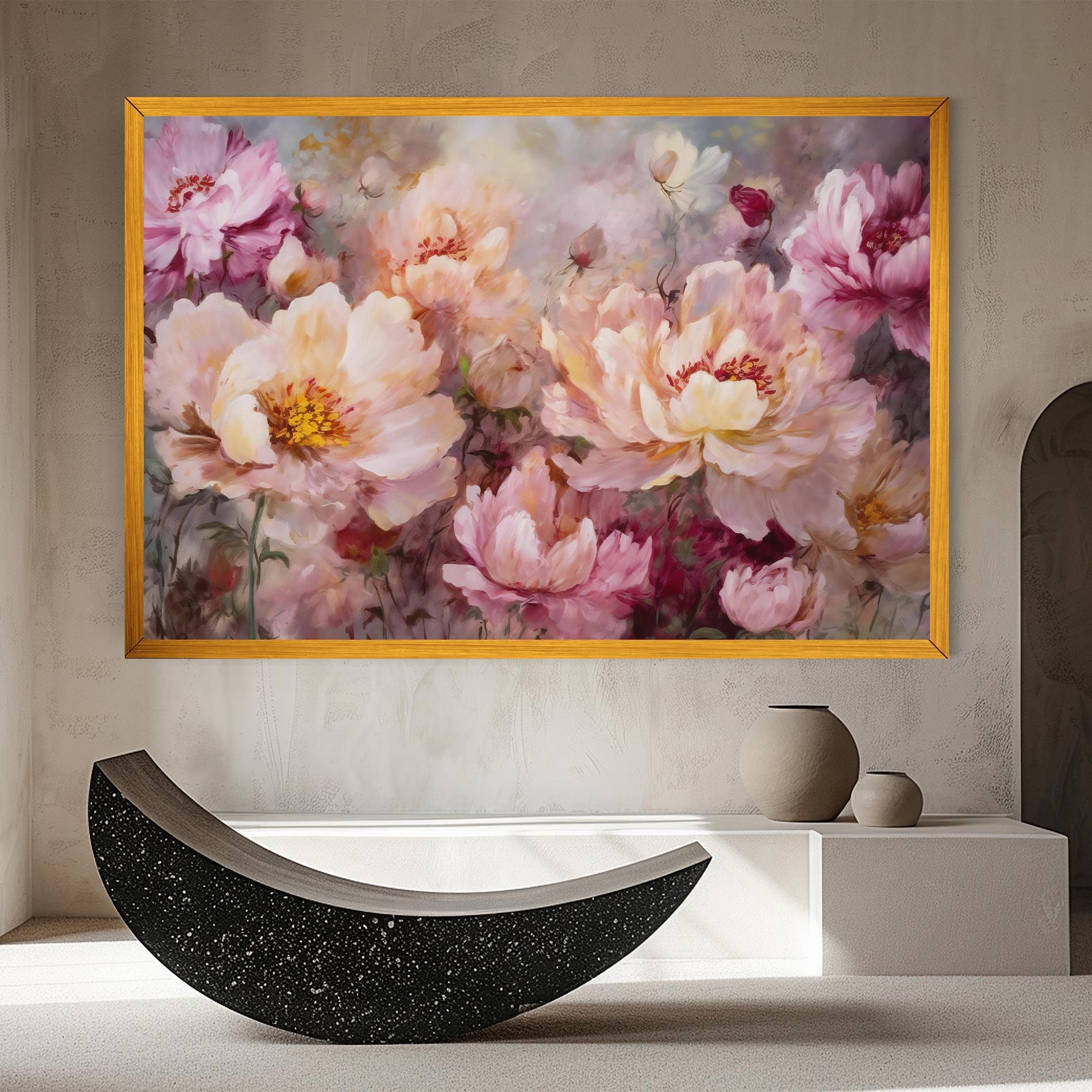 Peony Painting Art mockup 8