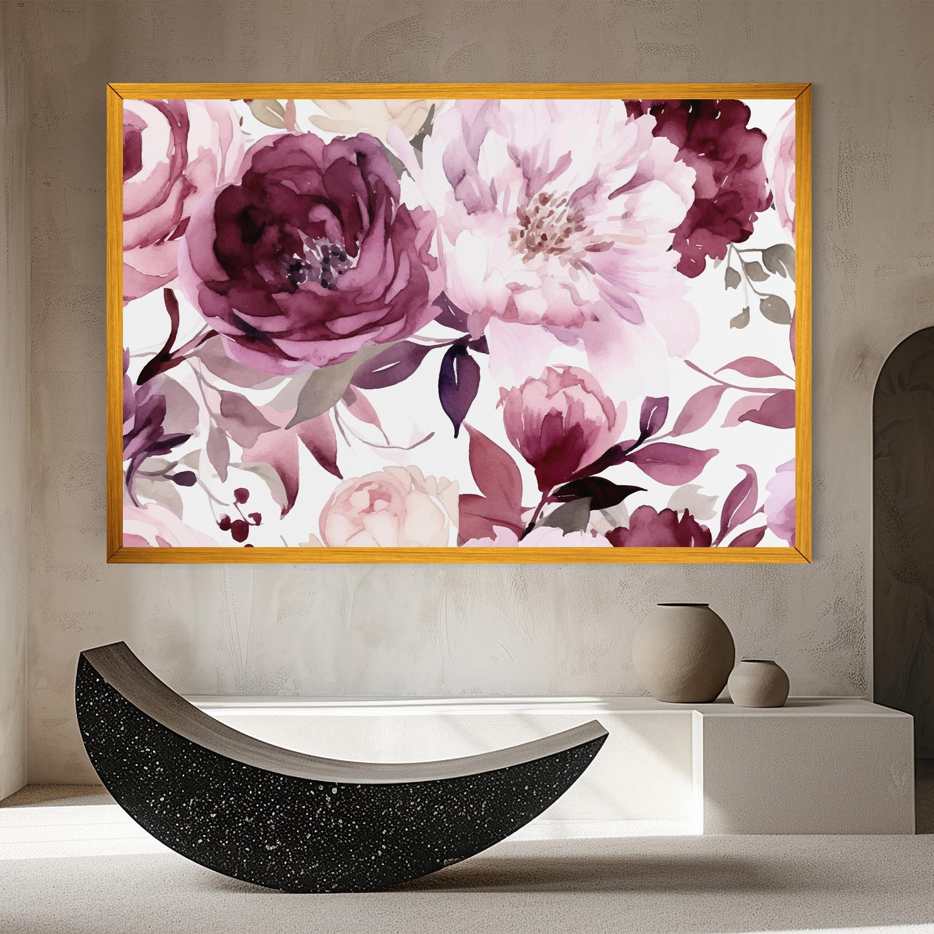 Leinwandbild Peony Pink Purple mockup 8