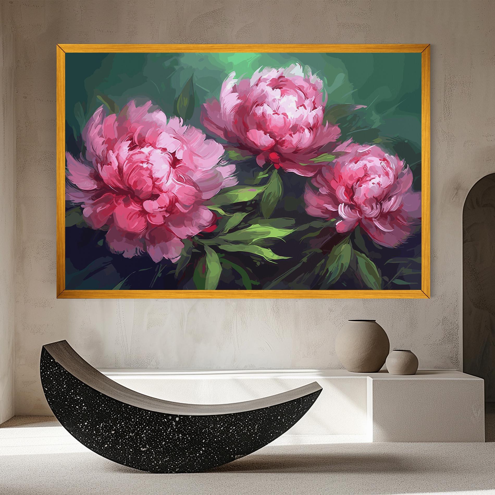 Leinwandbild Pretty Peonies mockup 8