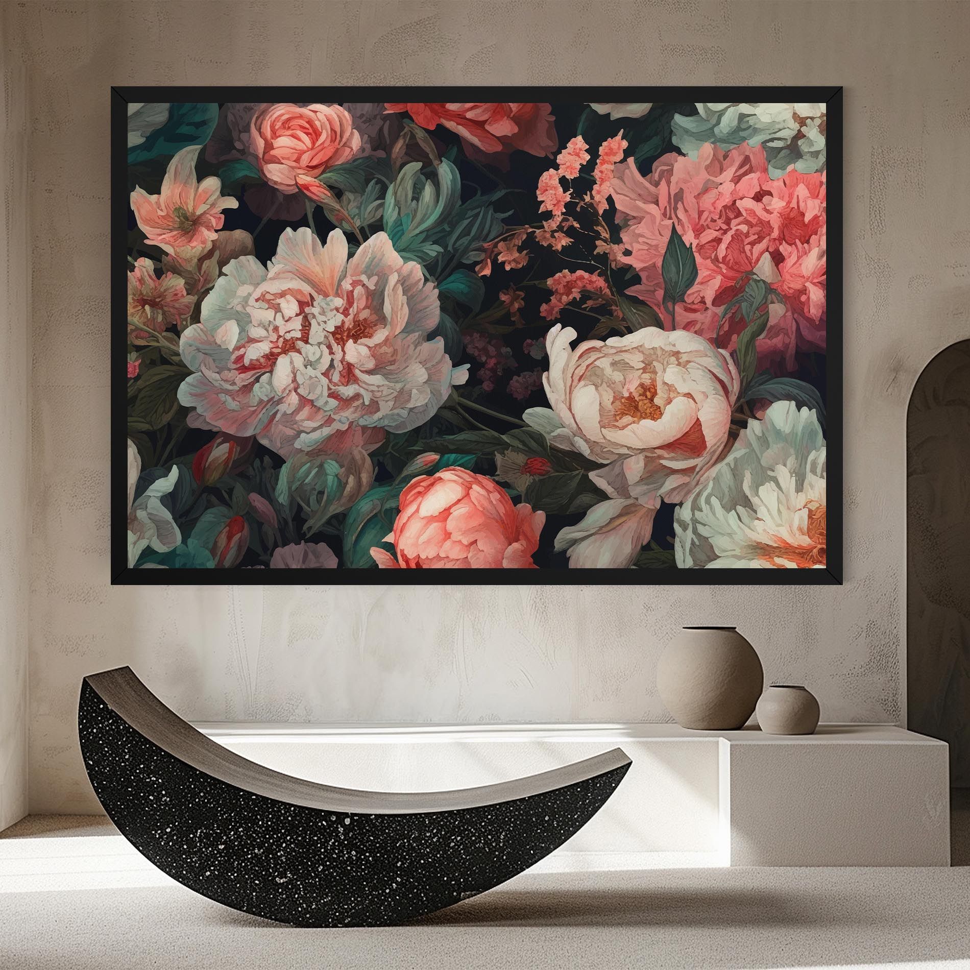 Artistic Pink Peony mockup 8