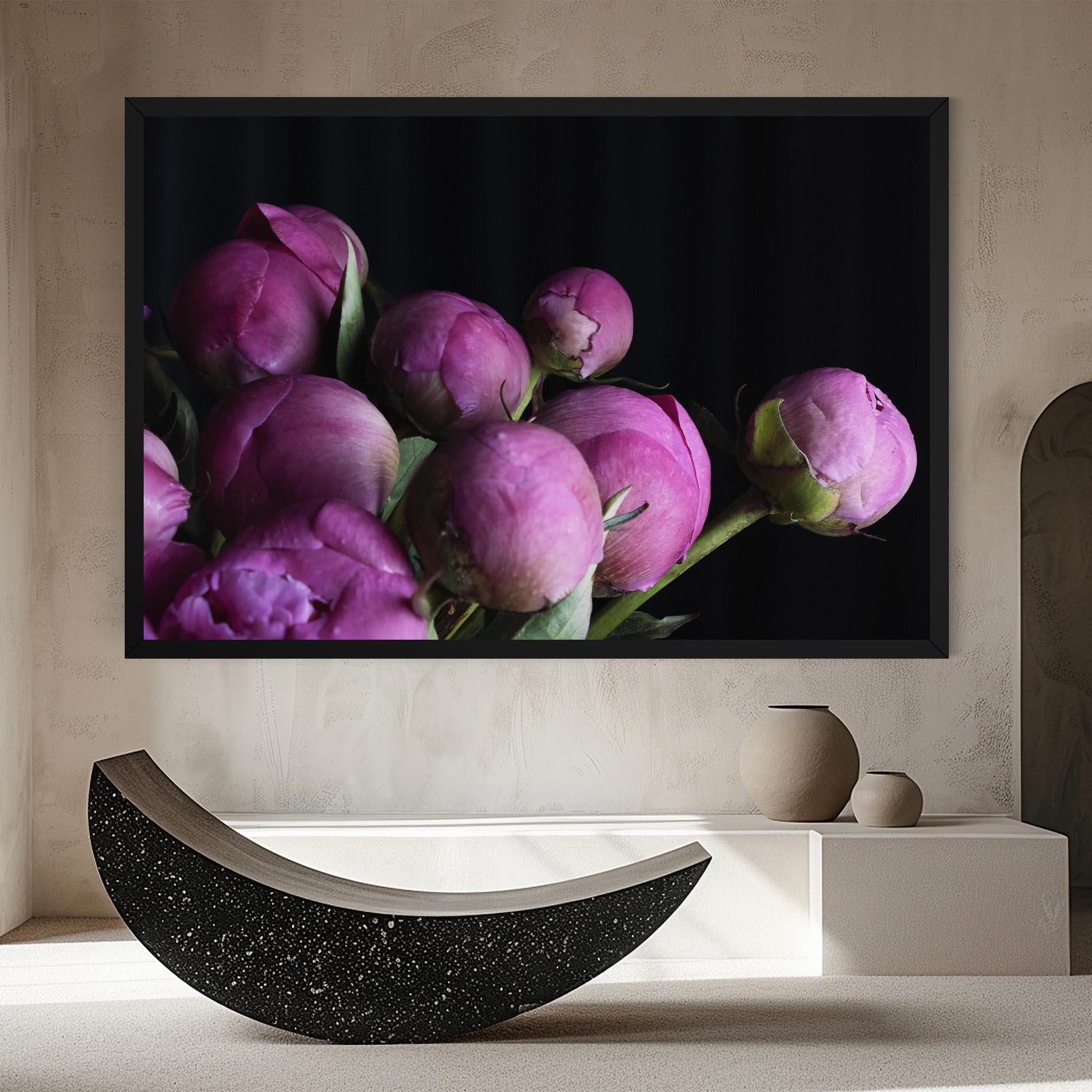 Leinwandbild Peony Buds mockup 8