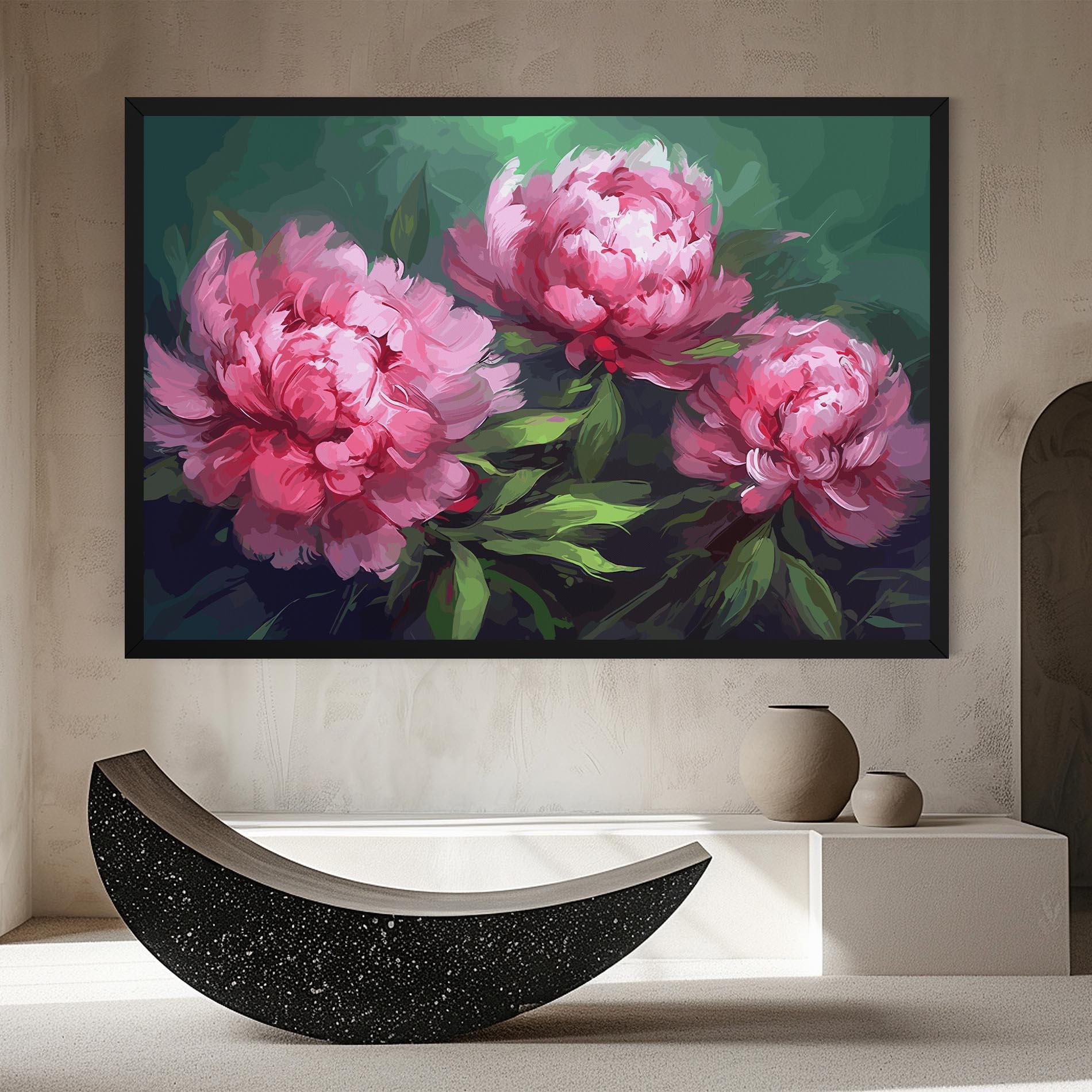 Leinwandbild Pretty Peonies mockup 8