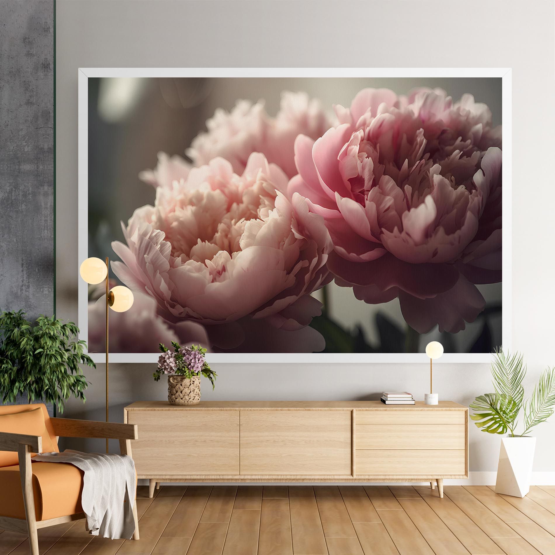 Cream Dreamy Peony mockup 9