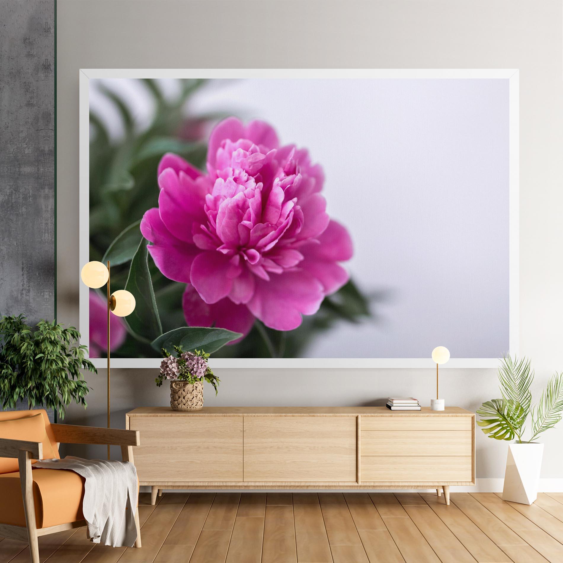 Leinwandbild Dark Pink Peony mockup 9