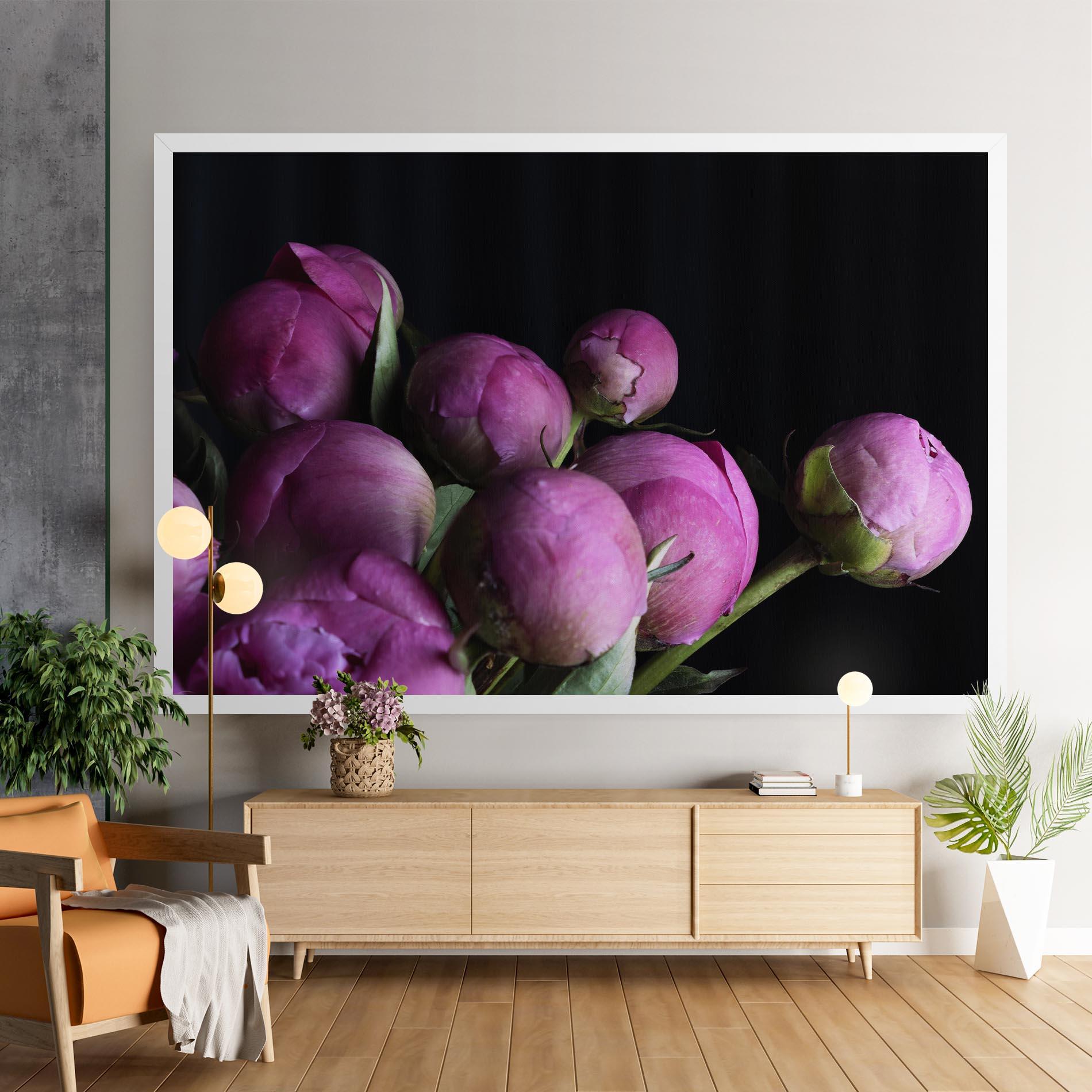 Leinwandbild Peony Buds mockup 9