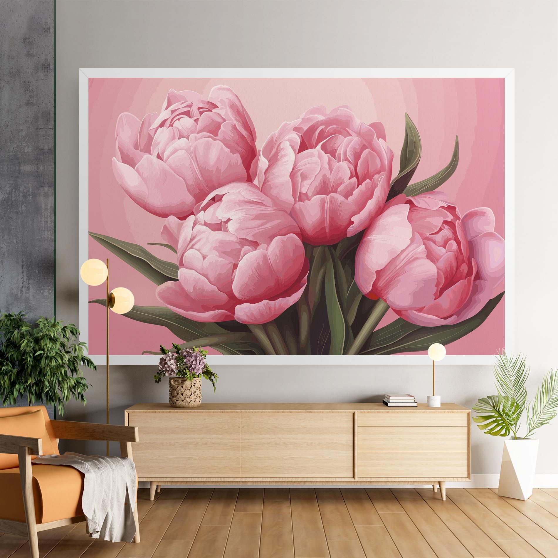 Peony On Pink mockup 9