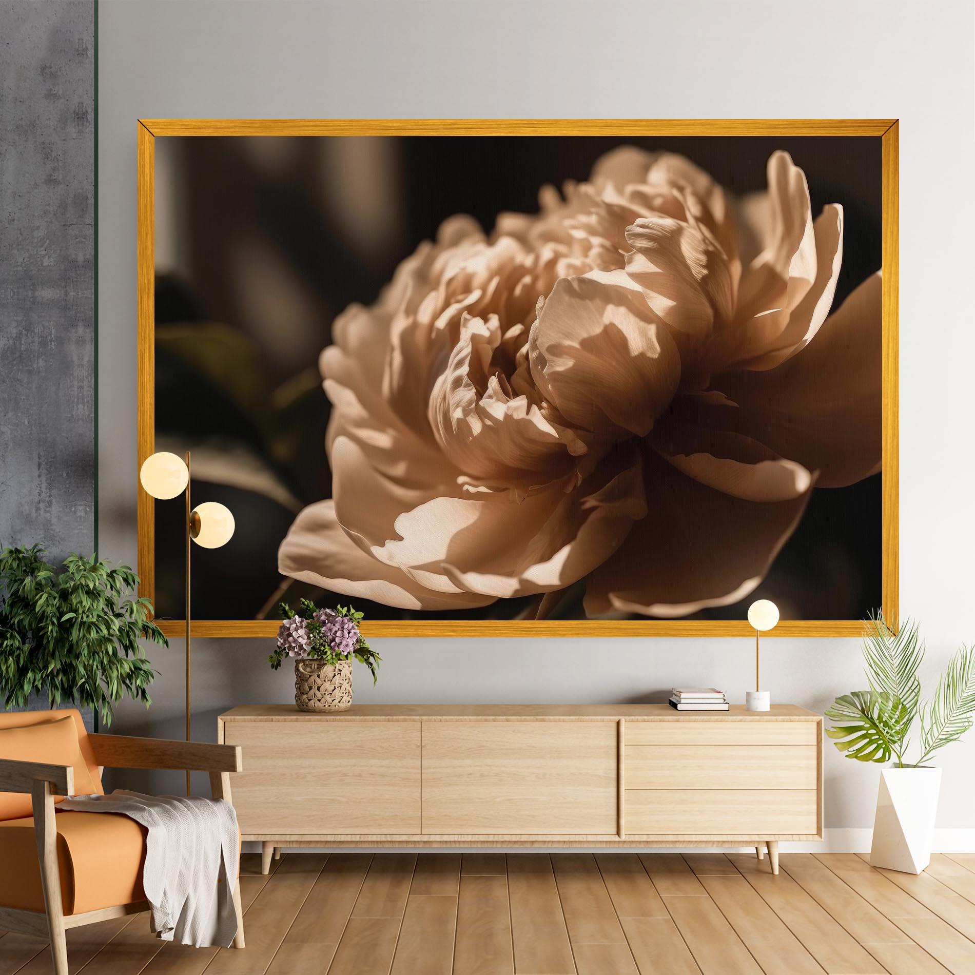 Leinwandbild Cream Peony mockup 9