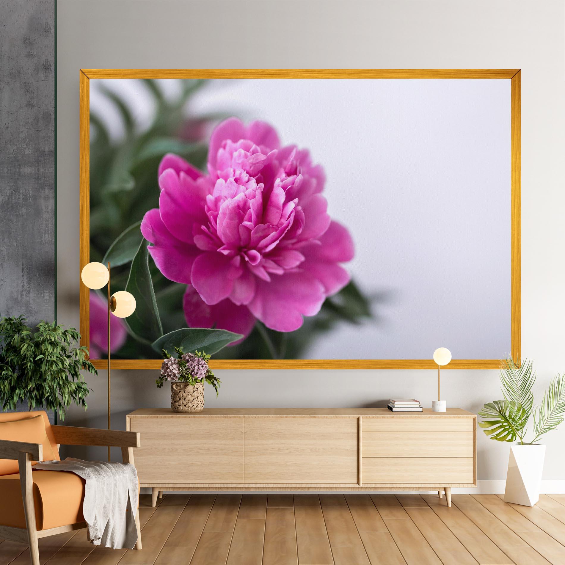 Leinwandbild Dark Pink Peony mockup 9
