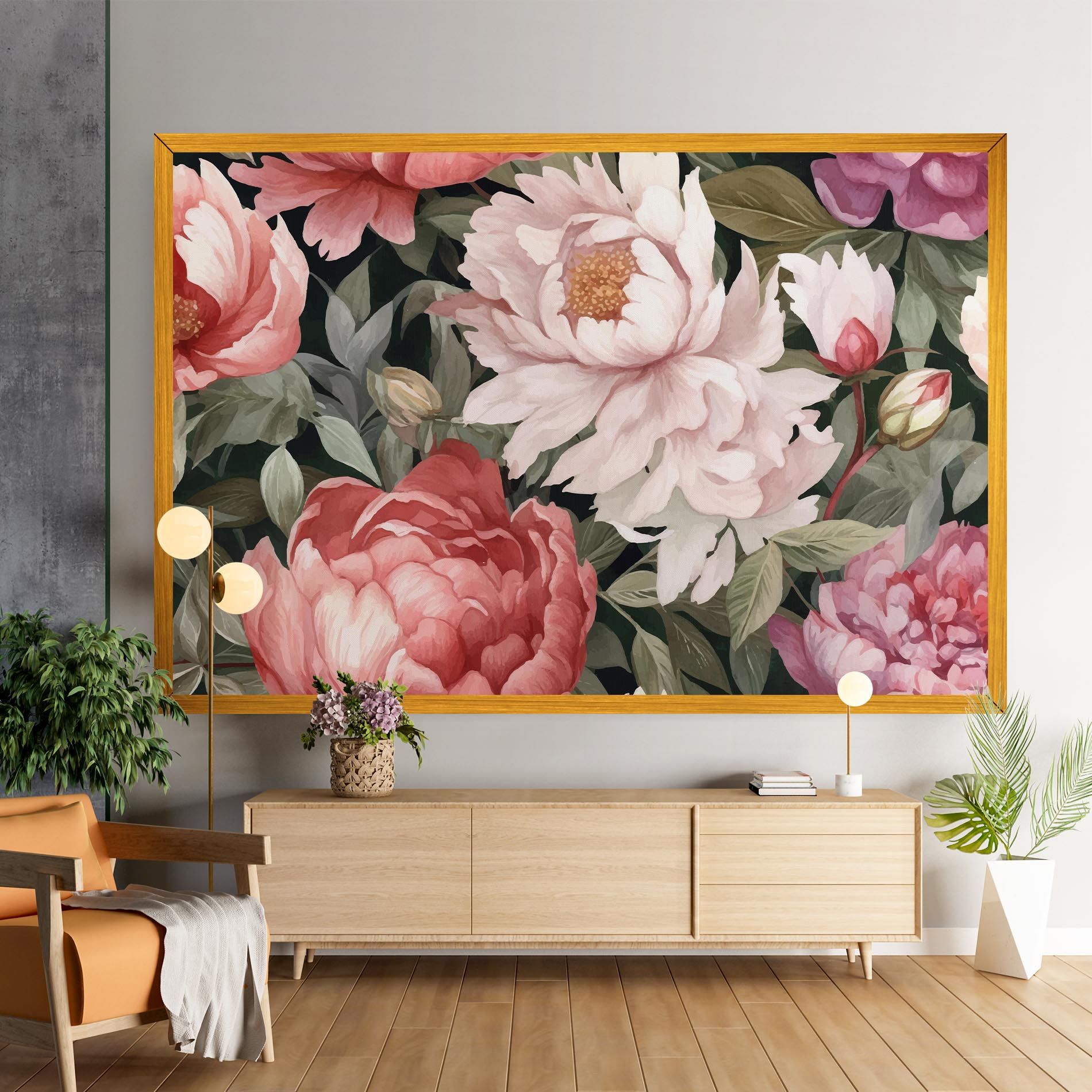 Light Peony Art mockup 9