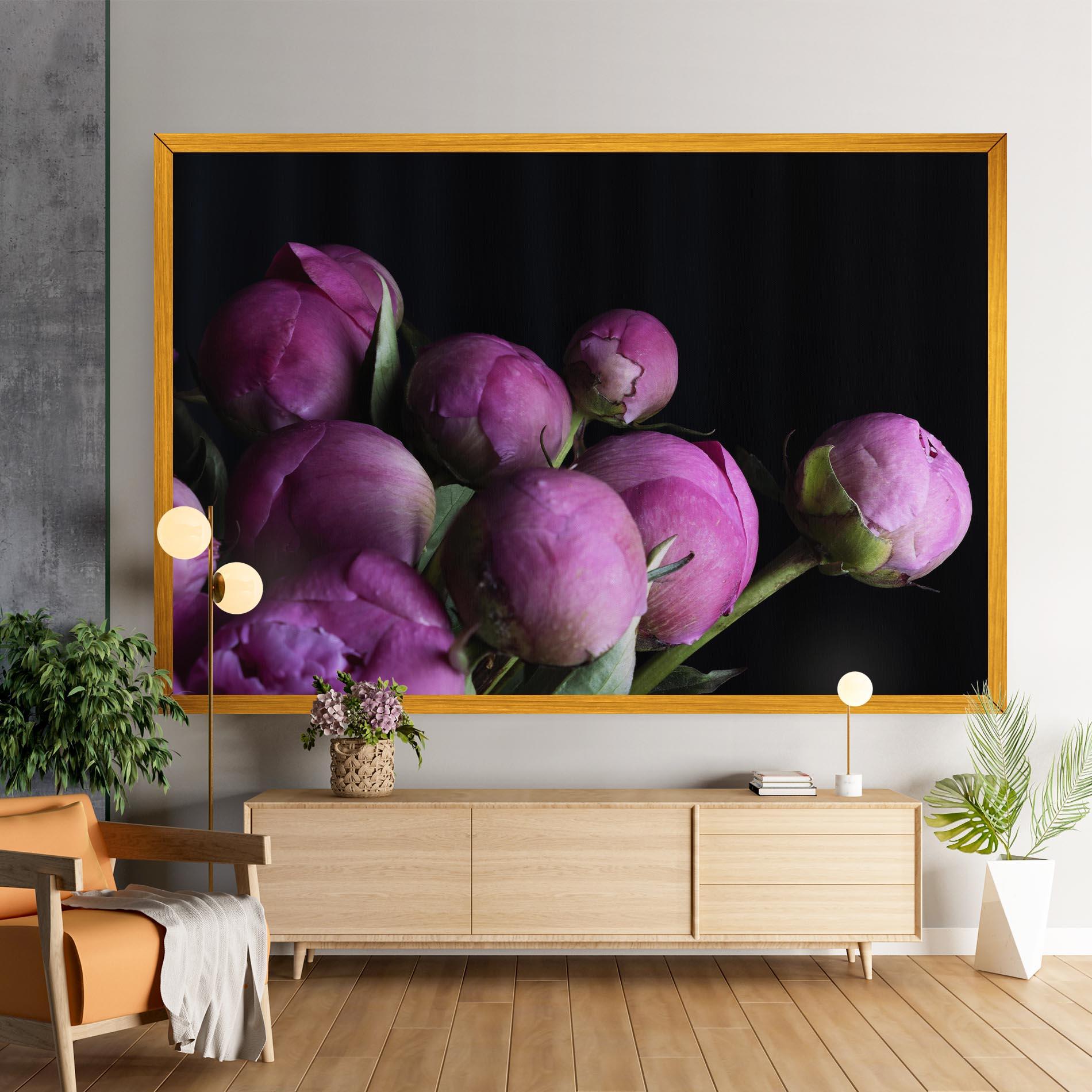 Leinwandbild Peony Buds mockup 9