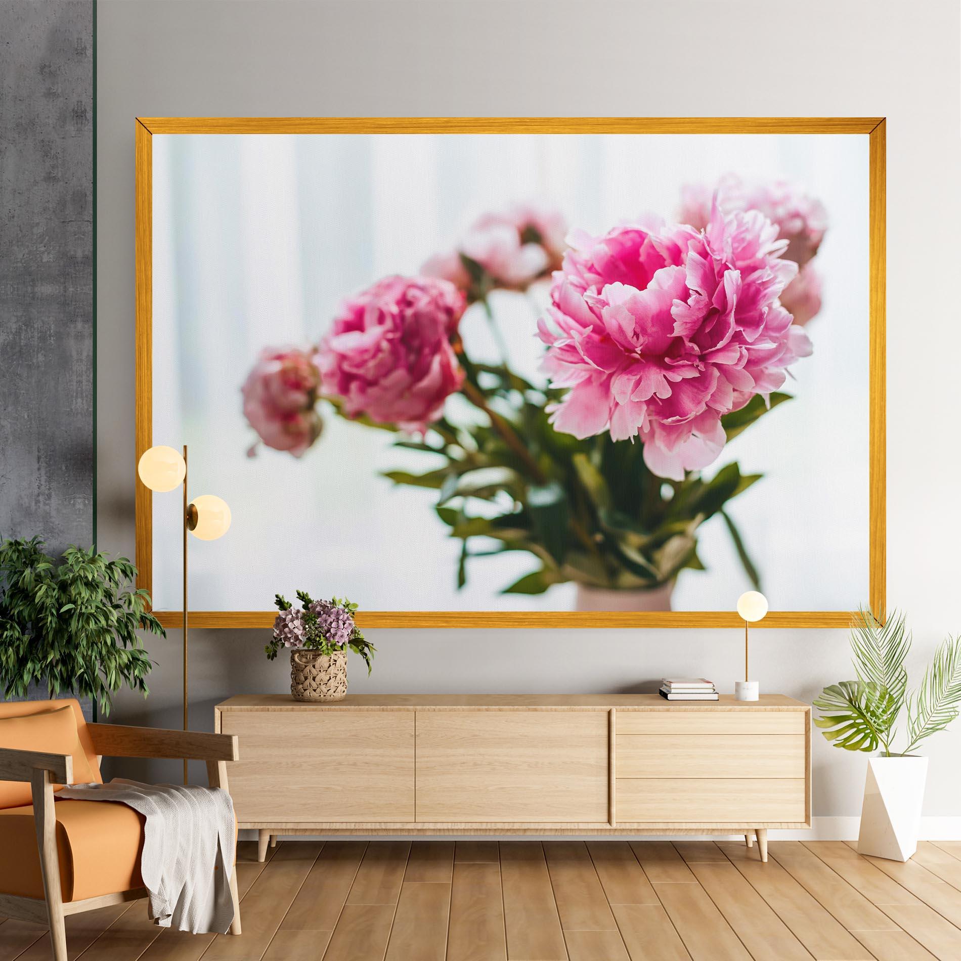 Leinwandbild Peony In Vase mockup 9