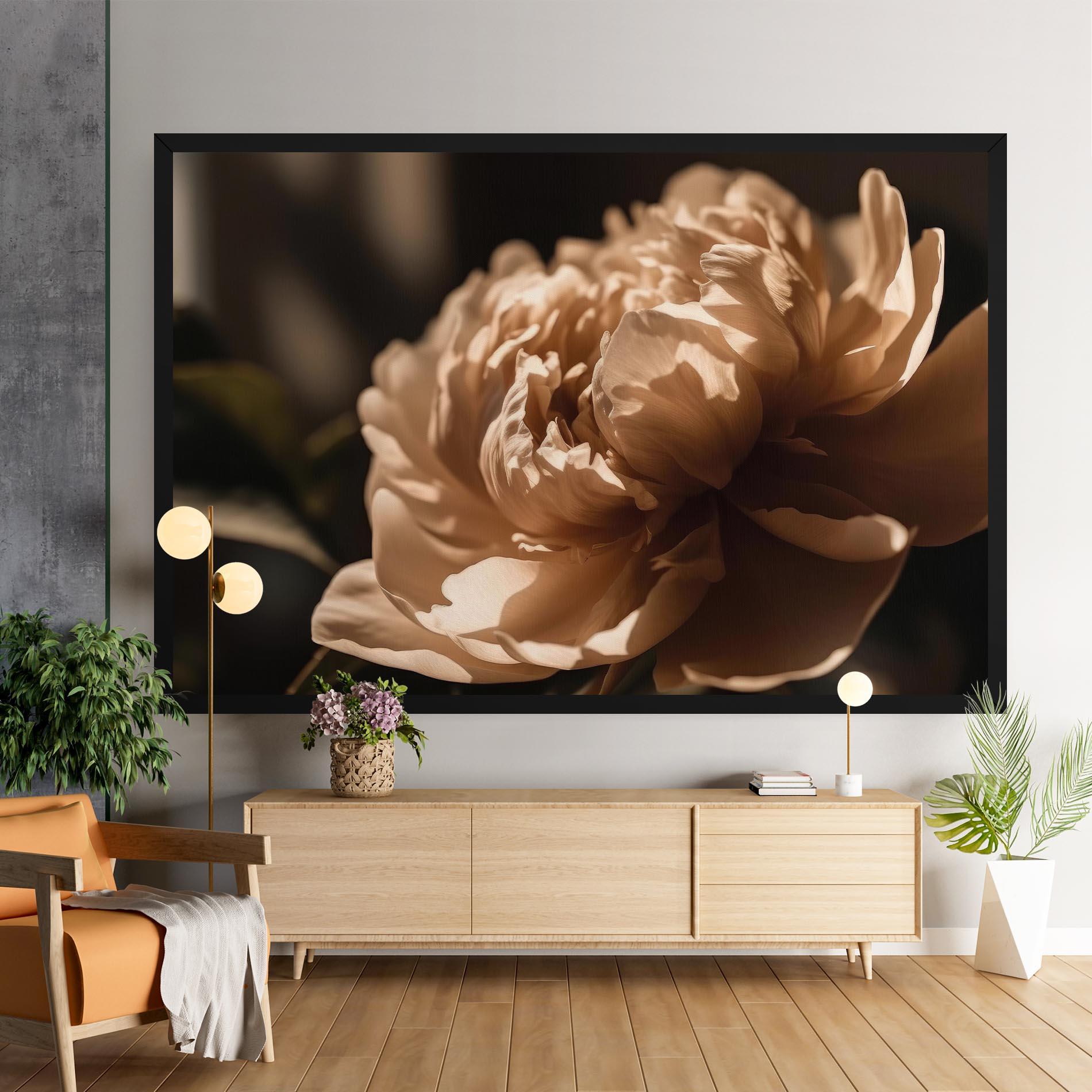 Leinwandbild Cream Peony mockup 9