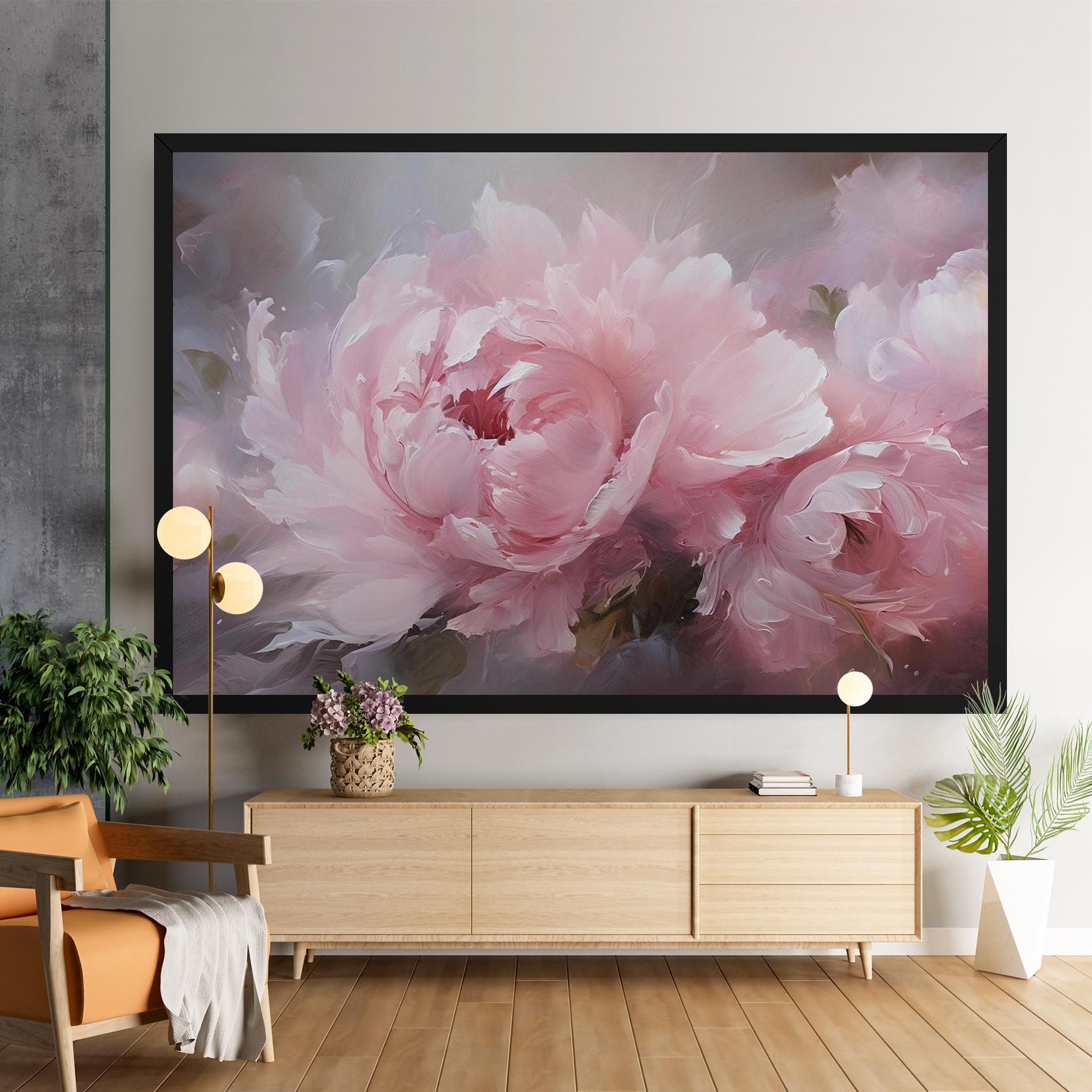 Dreamy Painting Peony mockup 9
