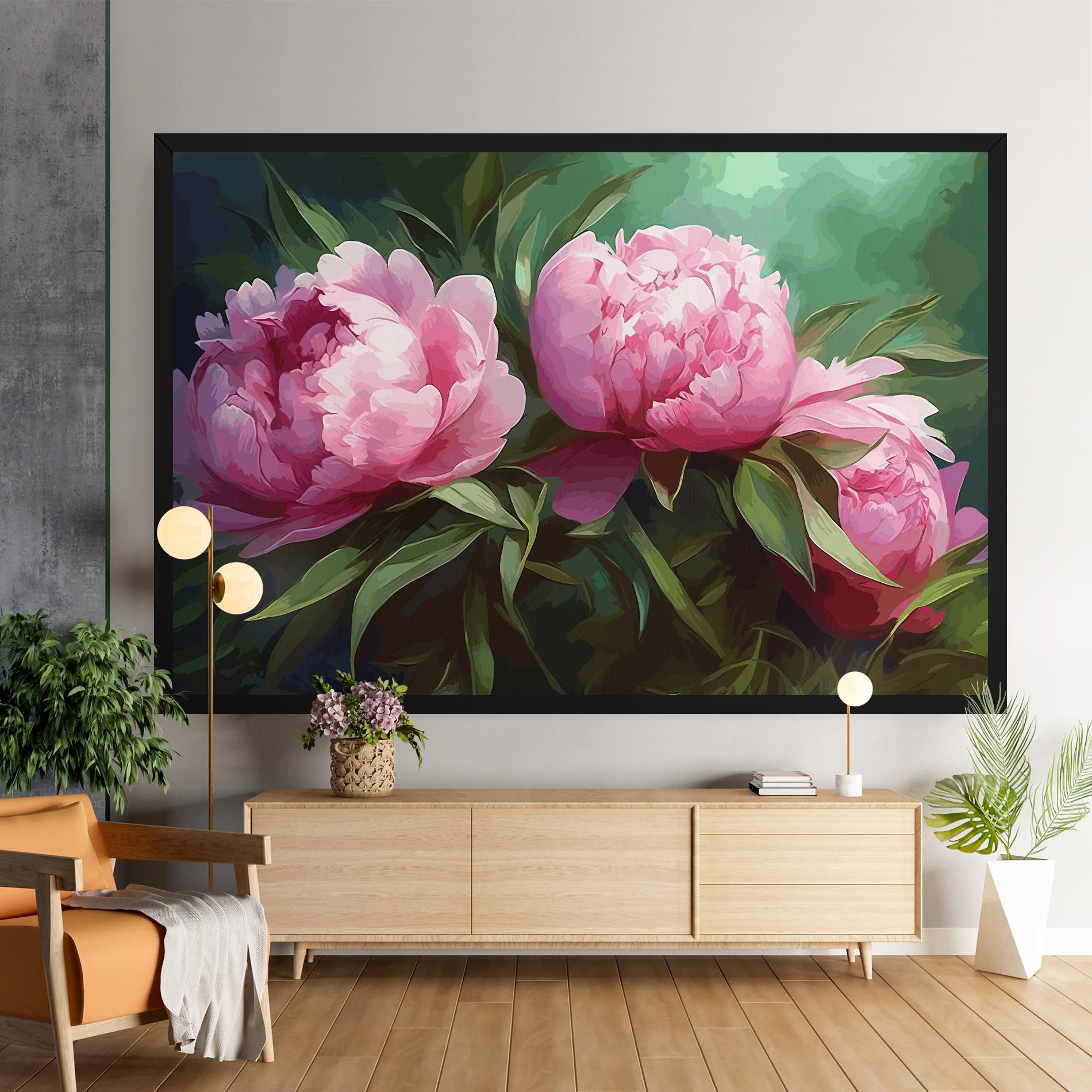 Peonies Art mockup 9