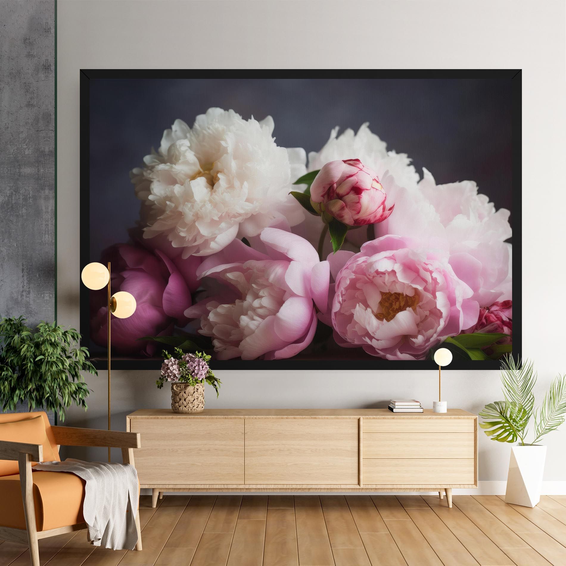 Peonies With Grey mockup 9