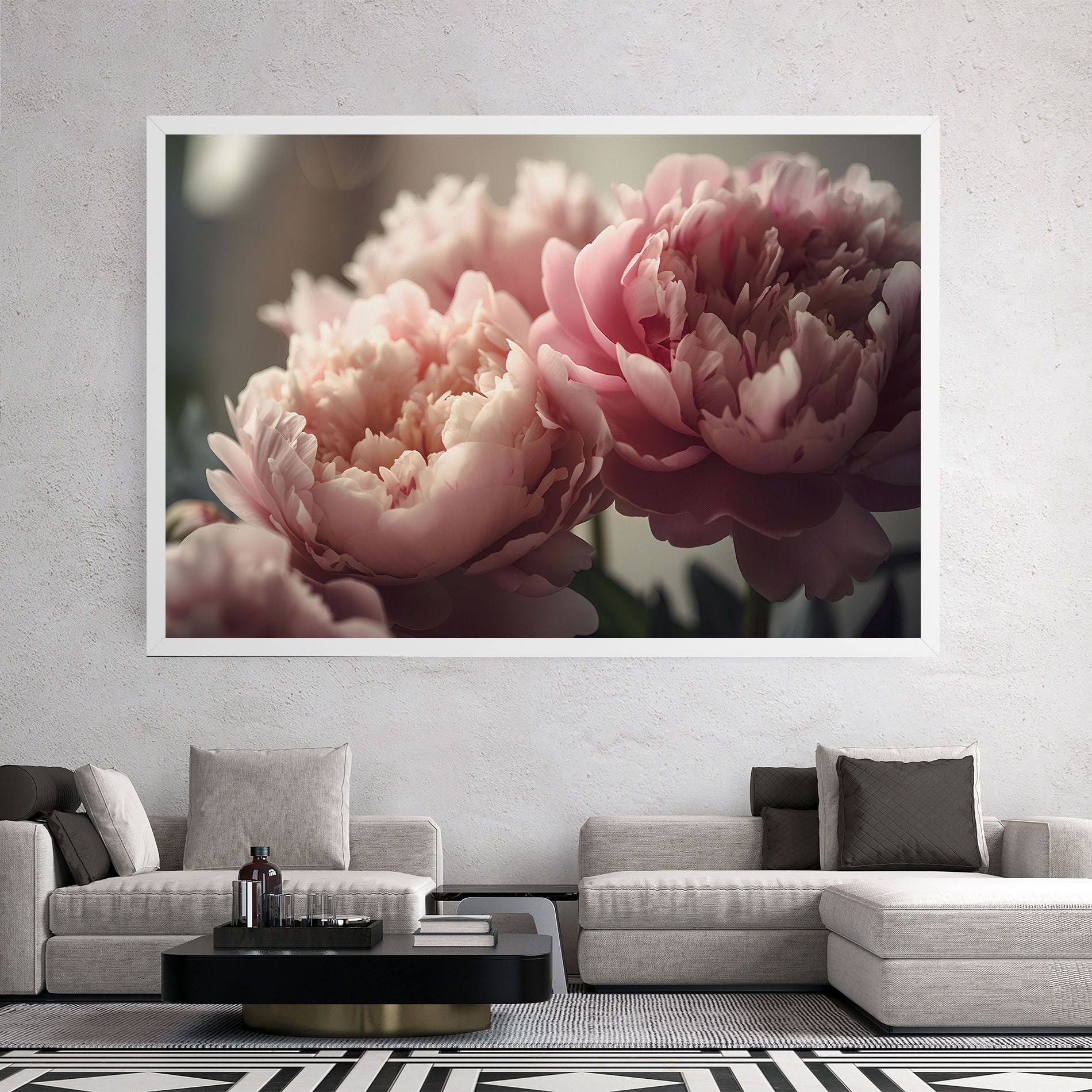 Cream Dreamy Peony mockup 2