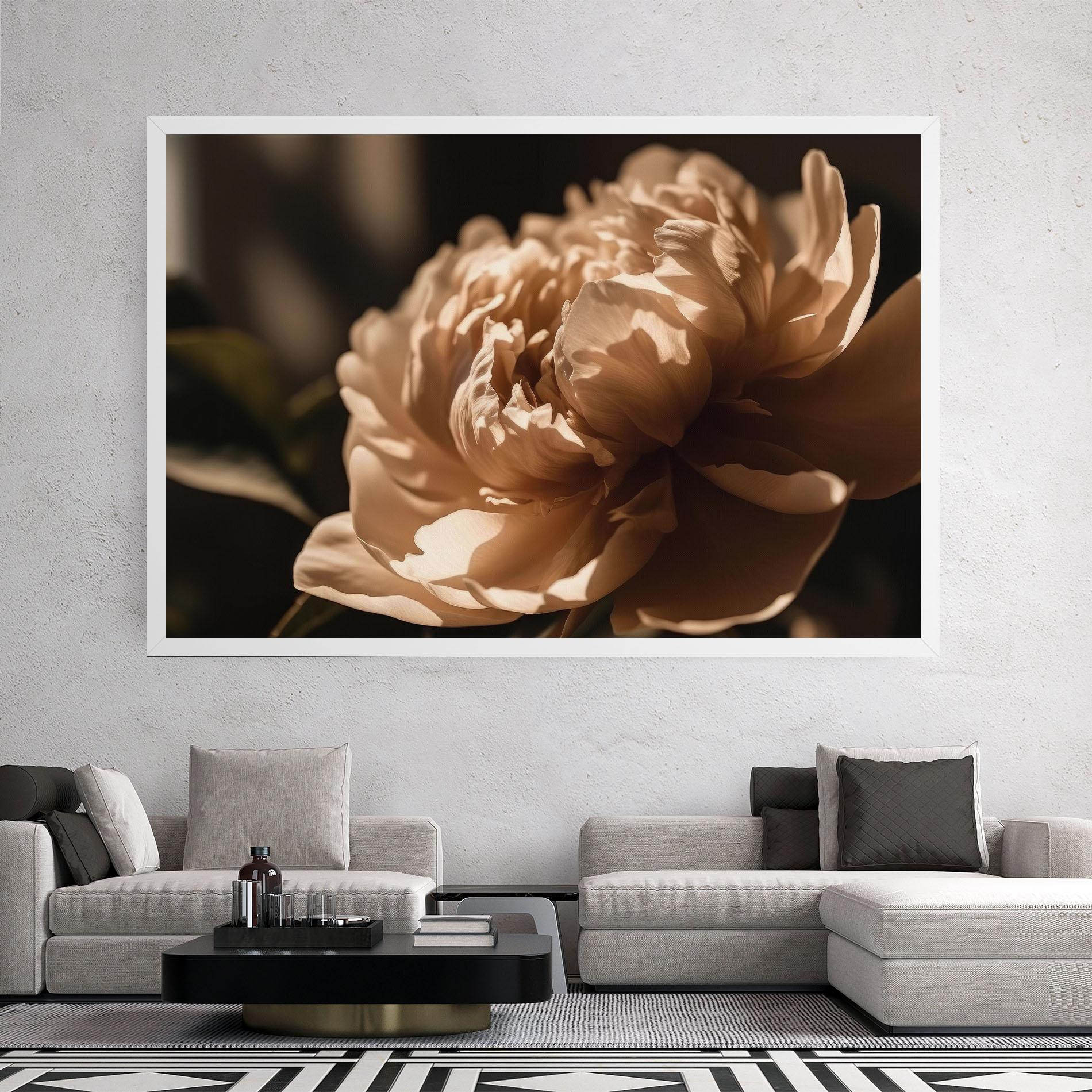 Leinwandbild Cream Peony mockup 2
