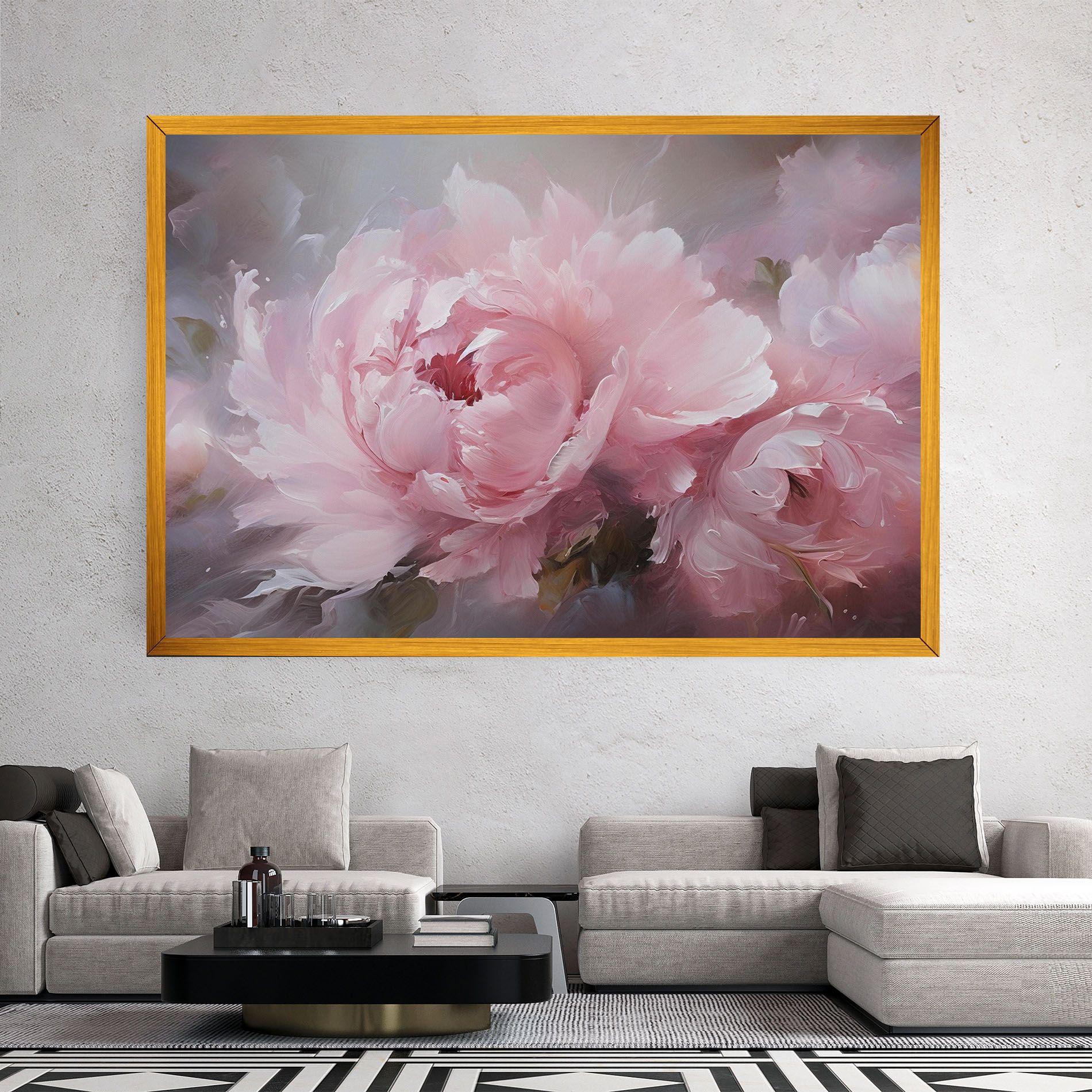 Dreamy Painting Peony mockup 2