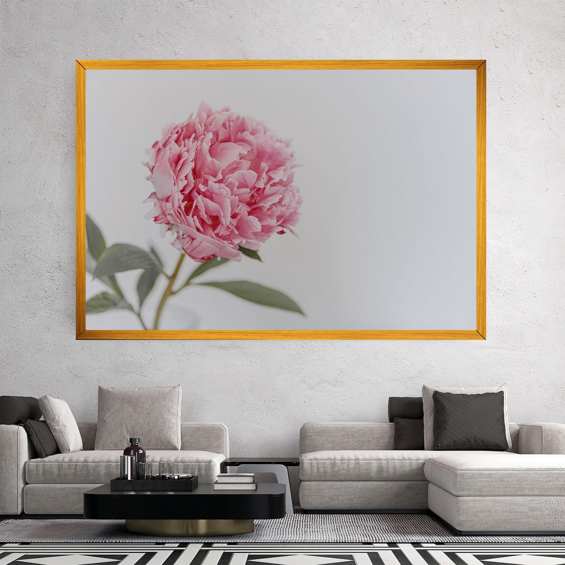 Leinwandbild One Peony mockup 2