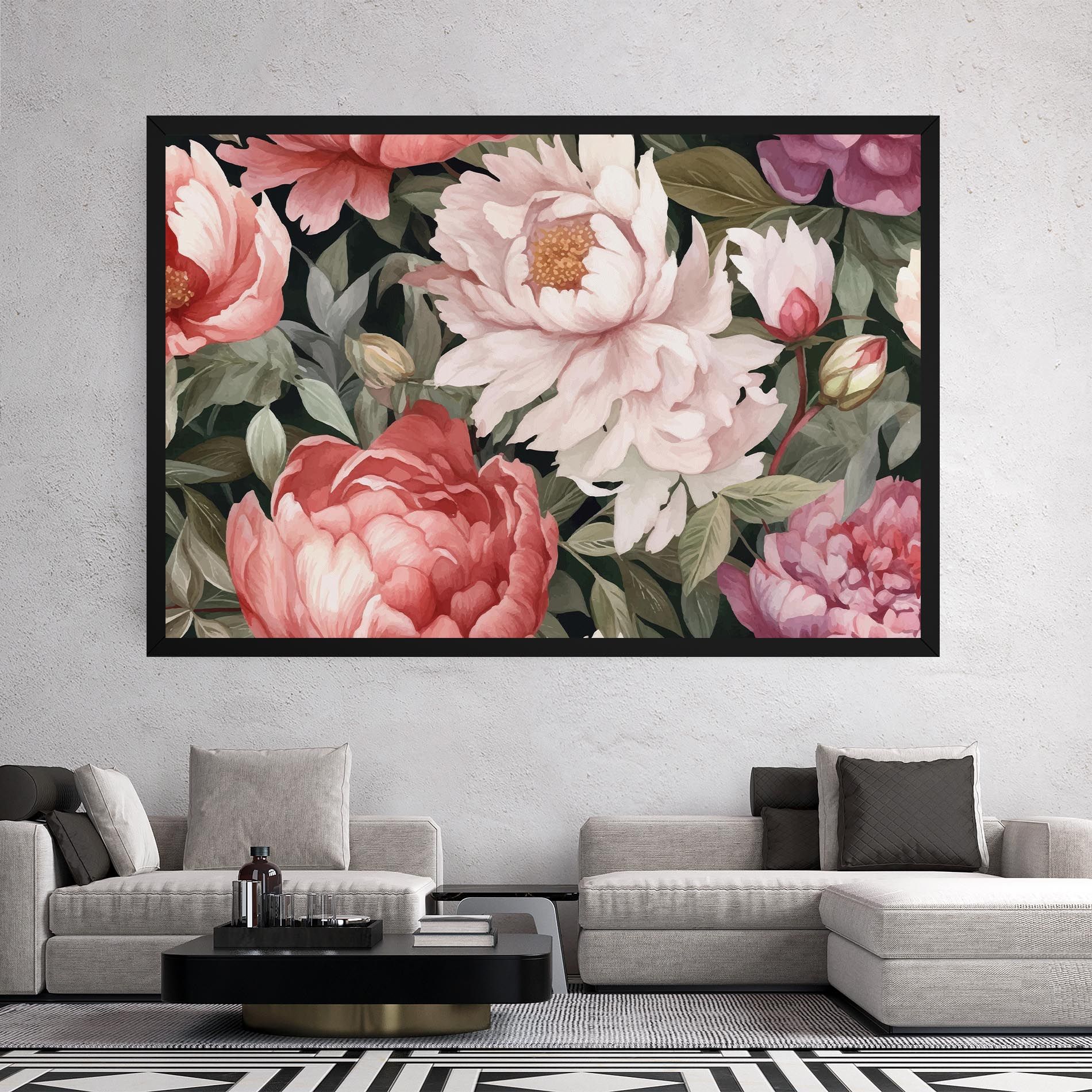 Light Peony Art mockup 2