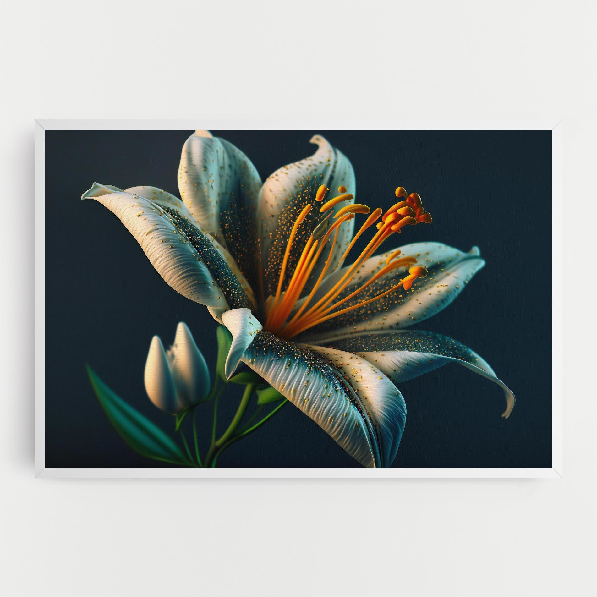 Leinwandbild Blue Grey Lily mockup 0