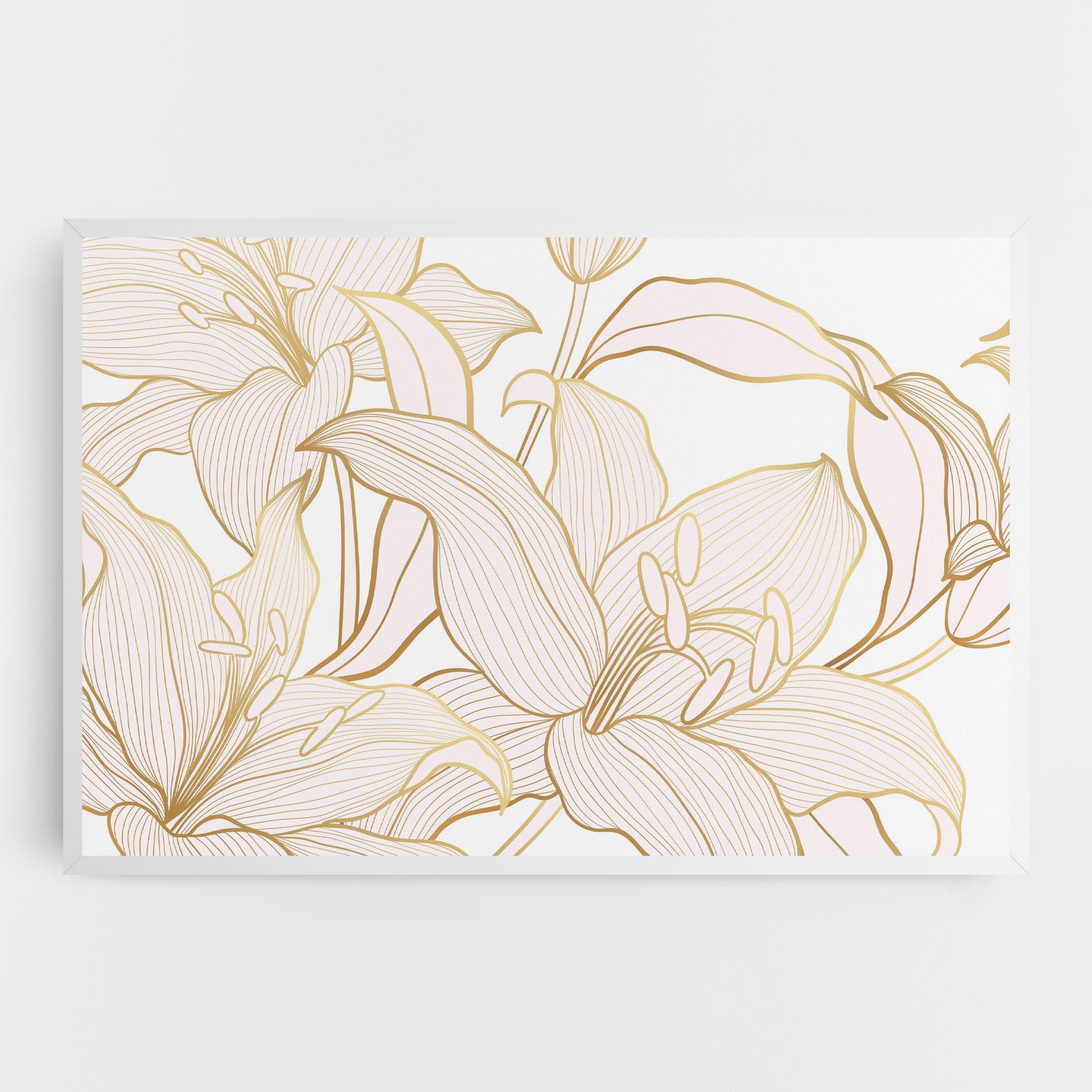 Leinwandbild Gold Lily mockup 0