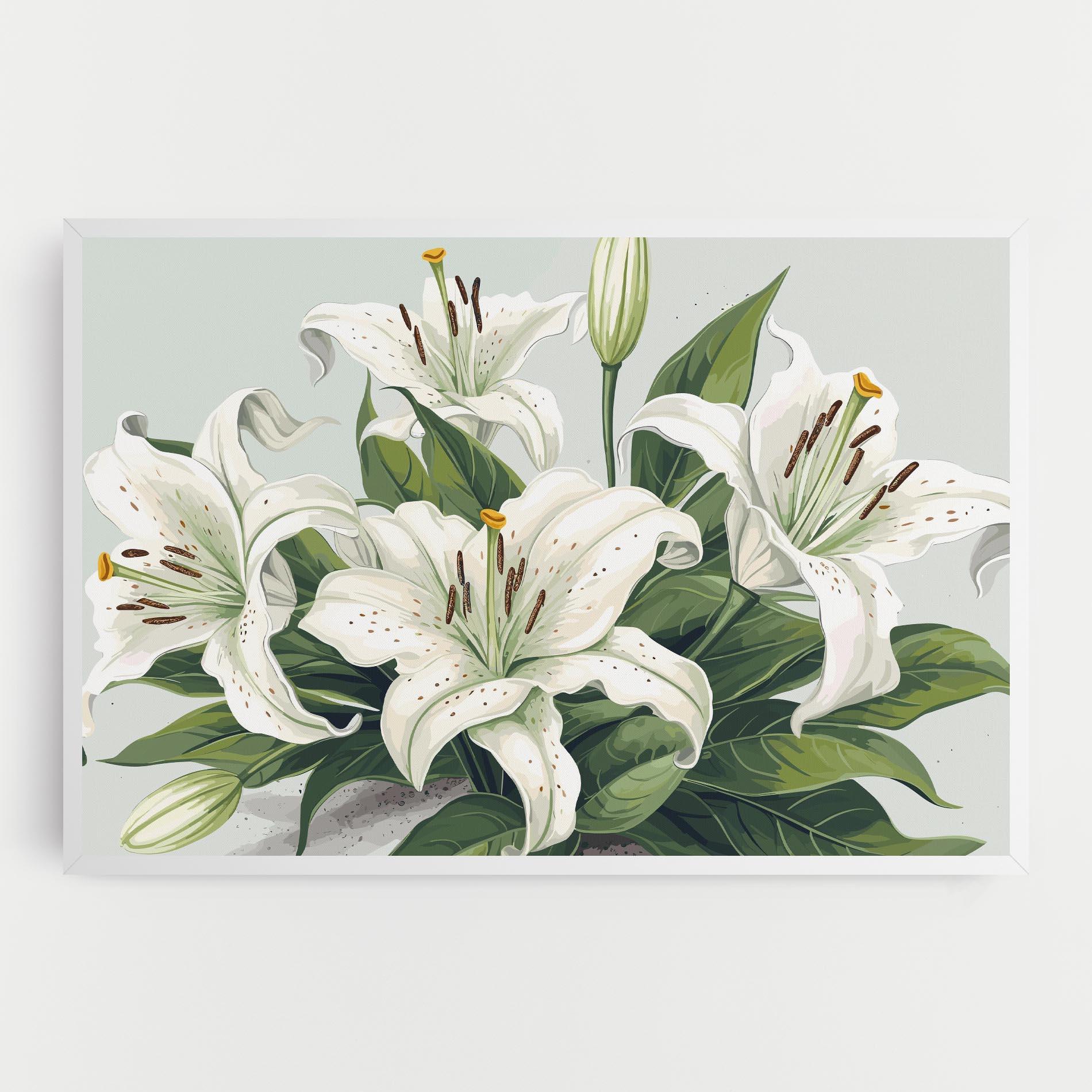 Leinwandbild Light Lily Art mockup 0