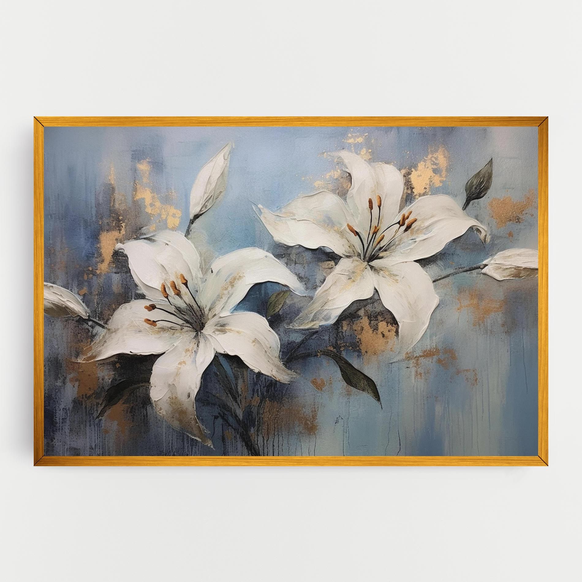 Gold Lily Painting mockup 0