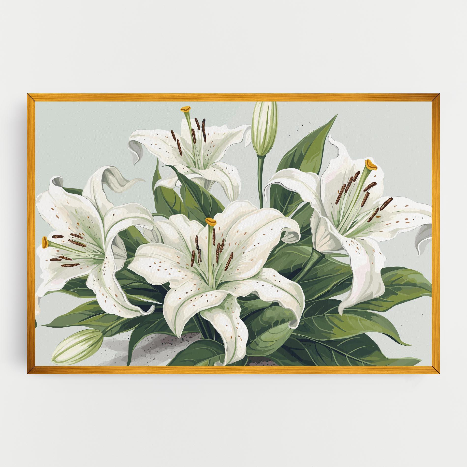 Leinwandbild Light Lily Art mockup 0