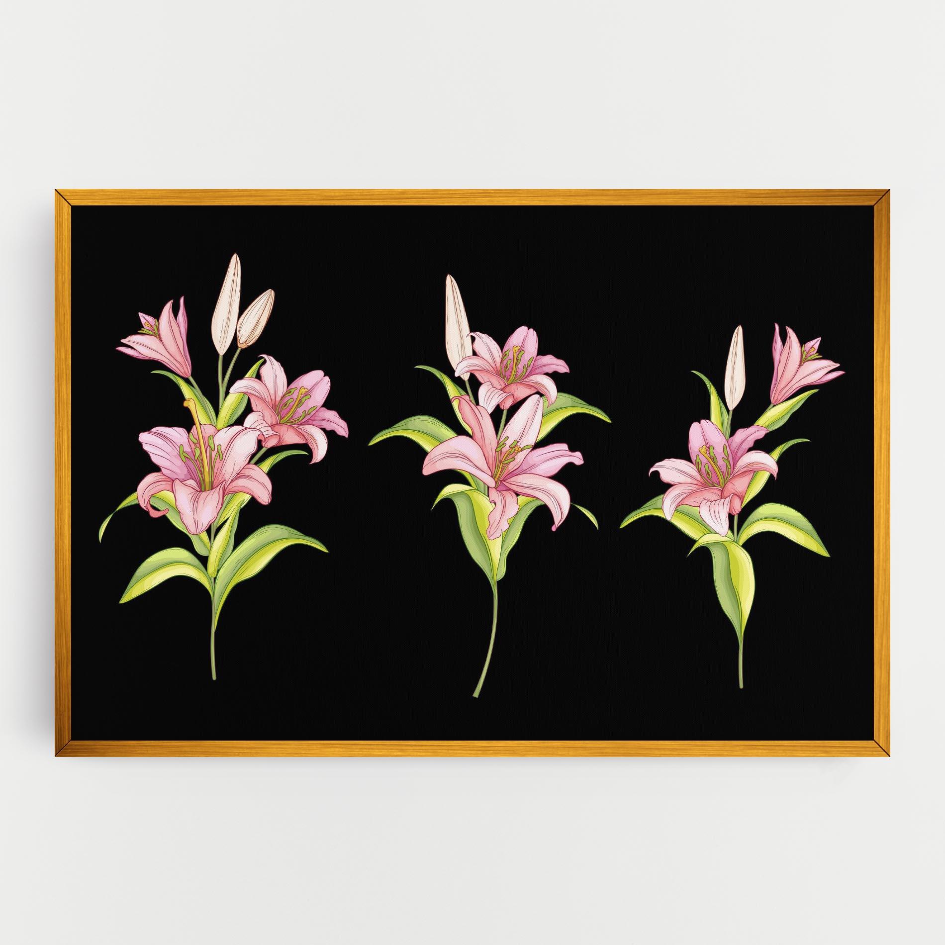 Leinwandbild Lily Set mockup 0