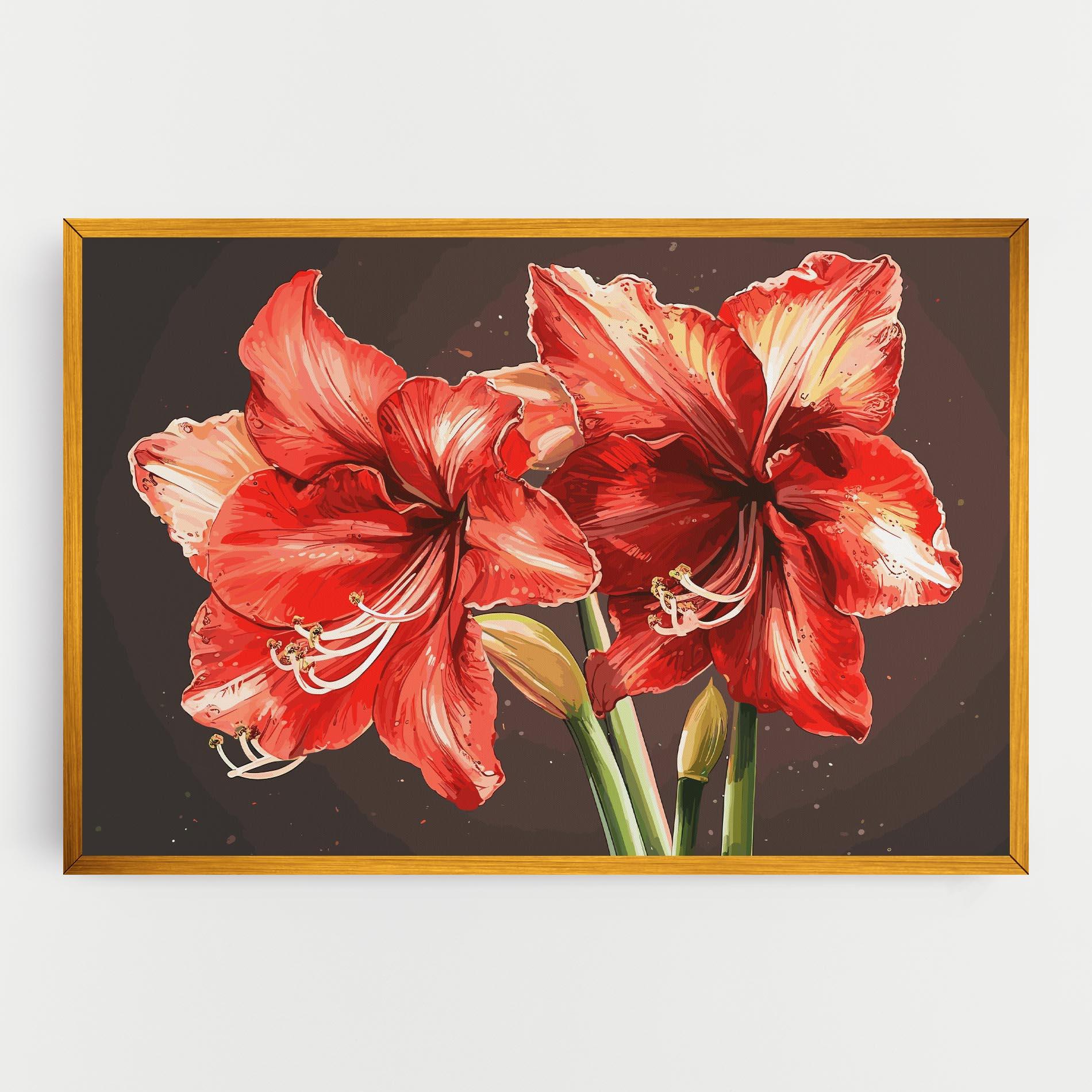 Leinwandbild Orange Pretty Lily mockup 0