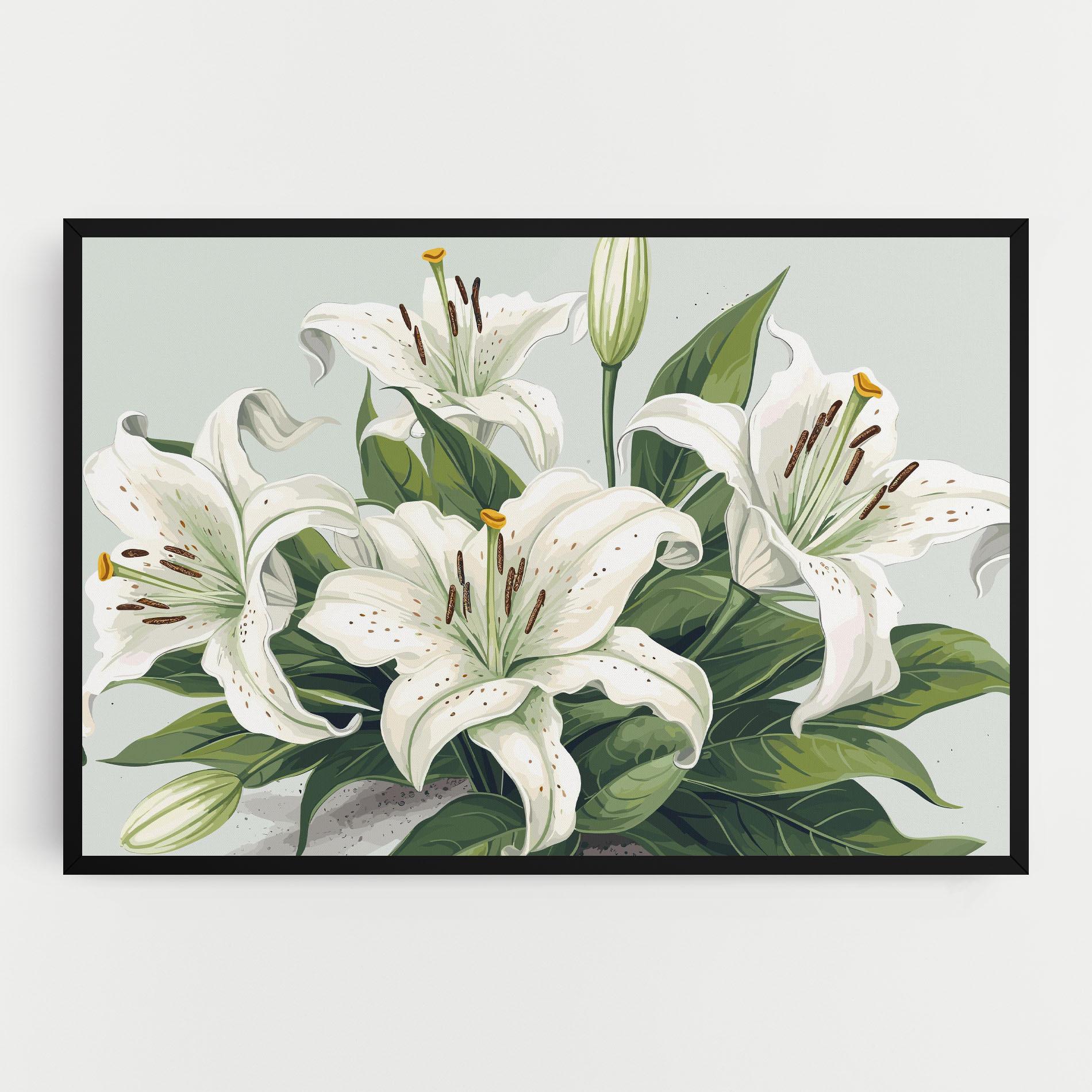 Leinwandbild Light Lily Art mockup 0