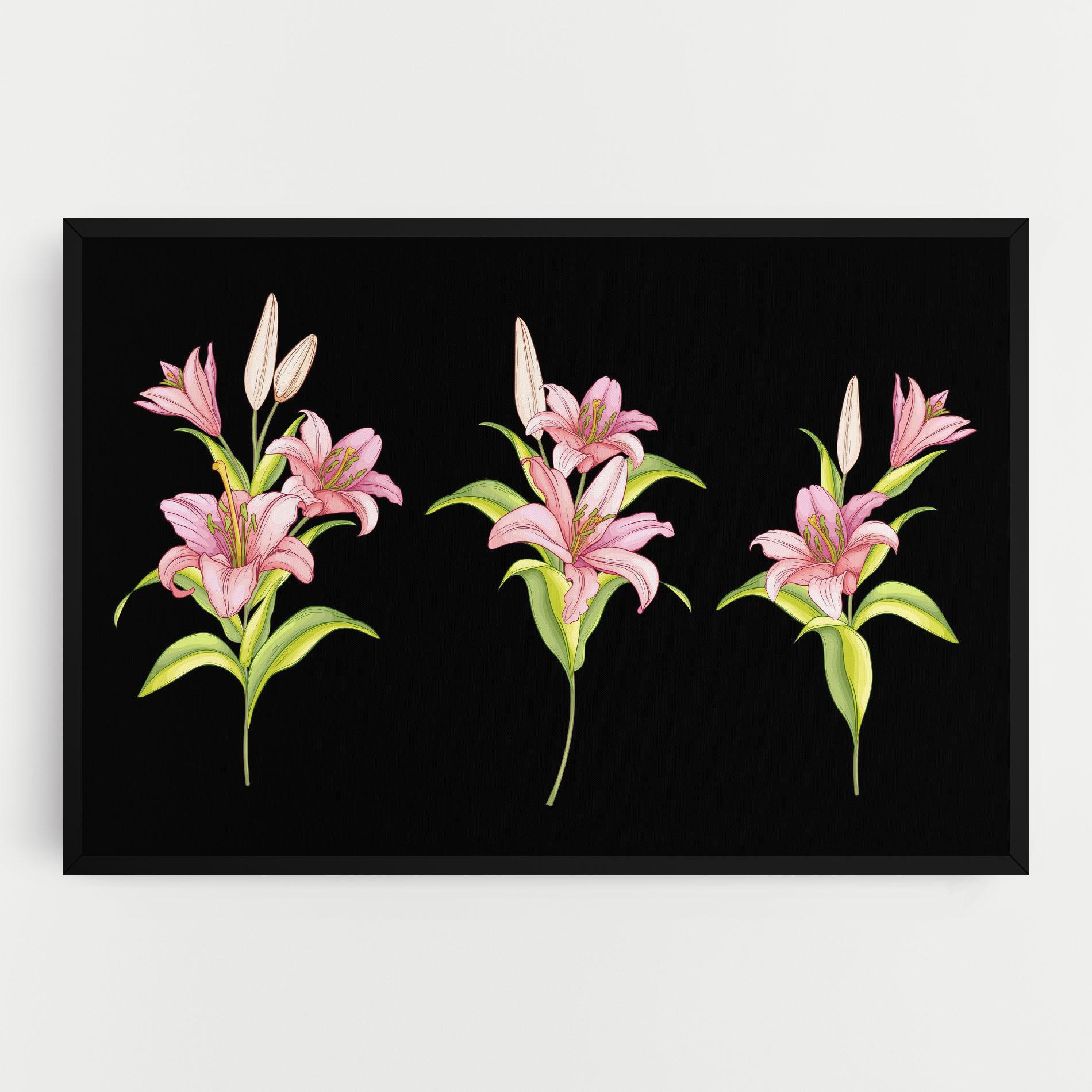 Leinwandbild Lily Set mockup 0