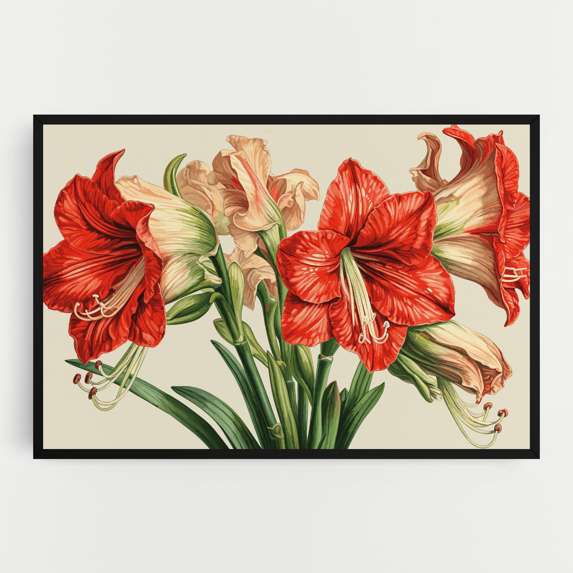 Leinwandbild Orange Cream Lily mockup 0