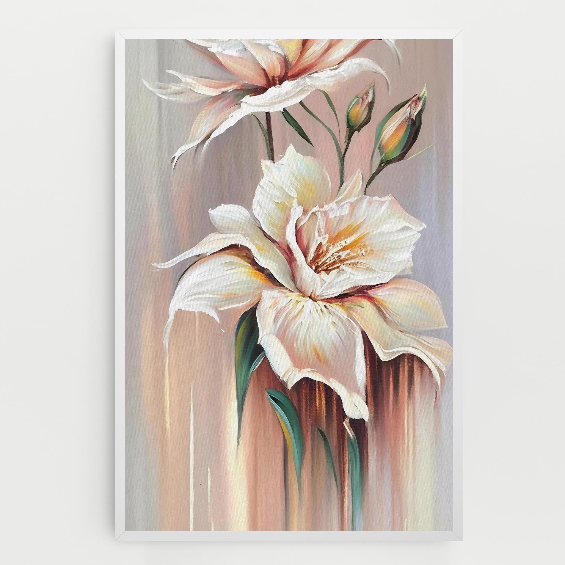 Leinwandbild Abstract Lily Painting mockup 0
