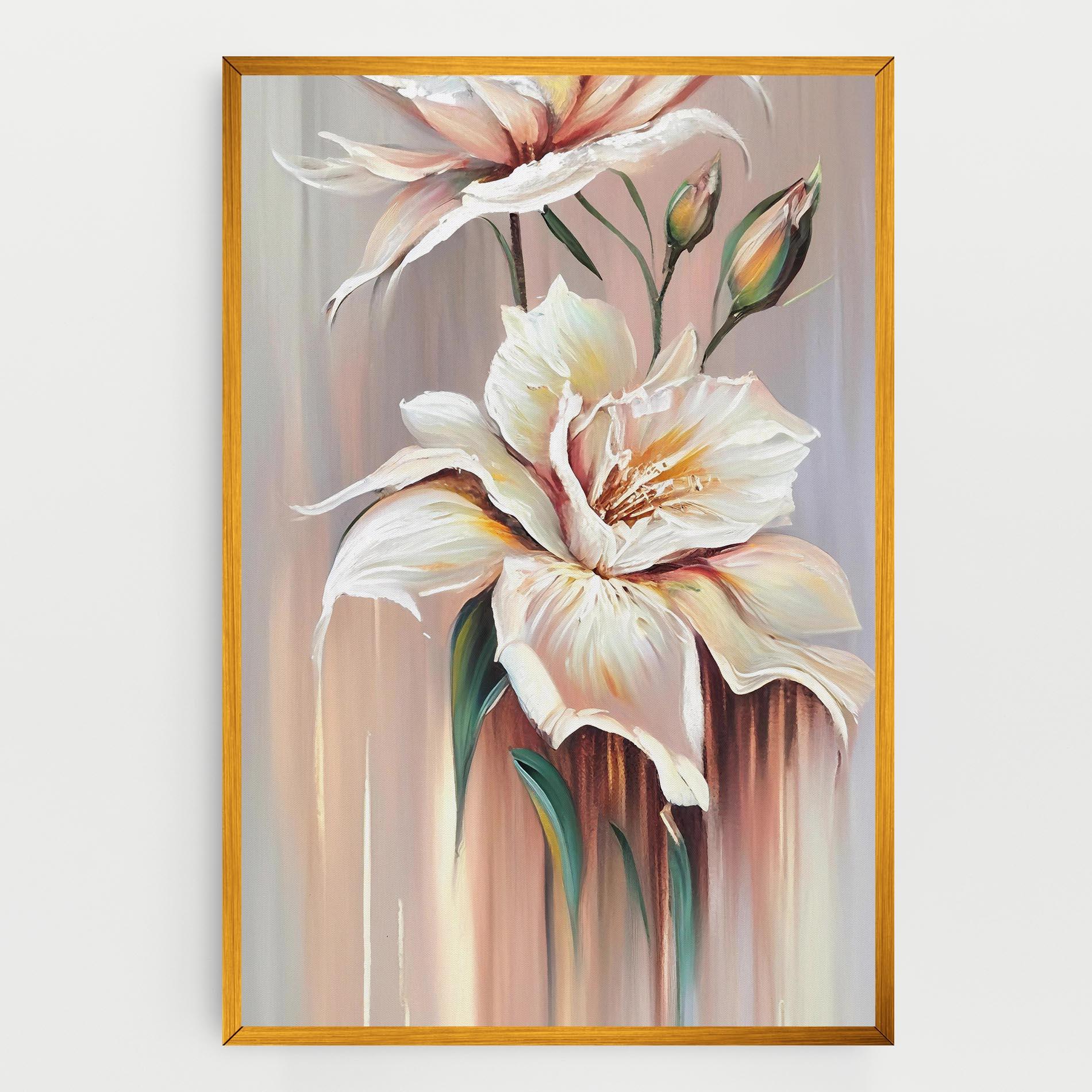 Leinwandbild Abstract Lily Painting mockup 0