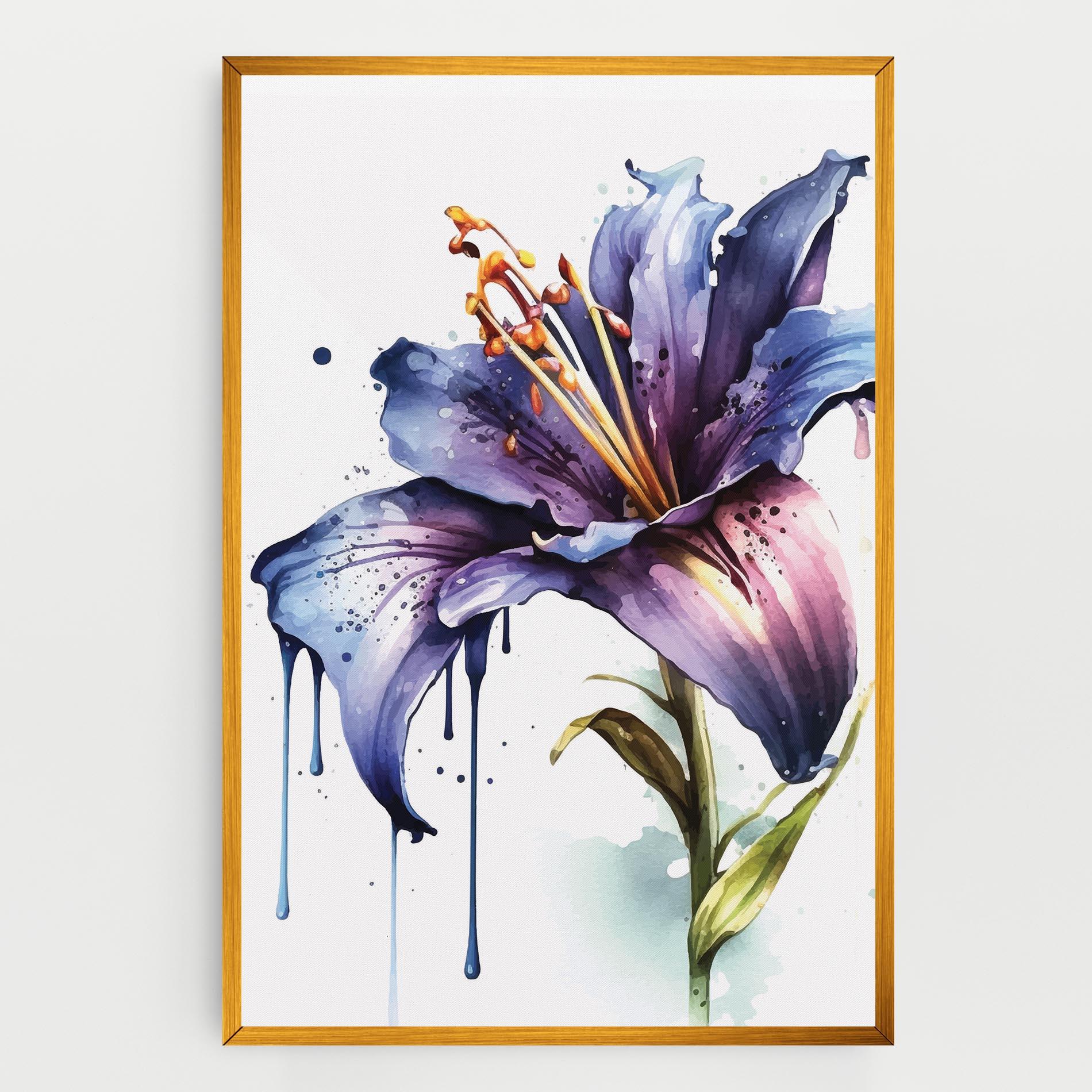 Leinwandbild Purple Orange Lily mockup 0