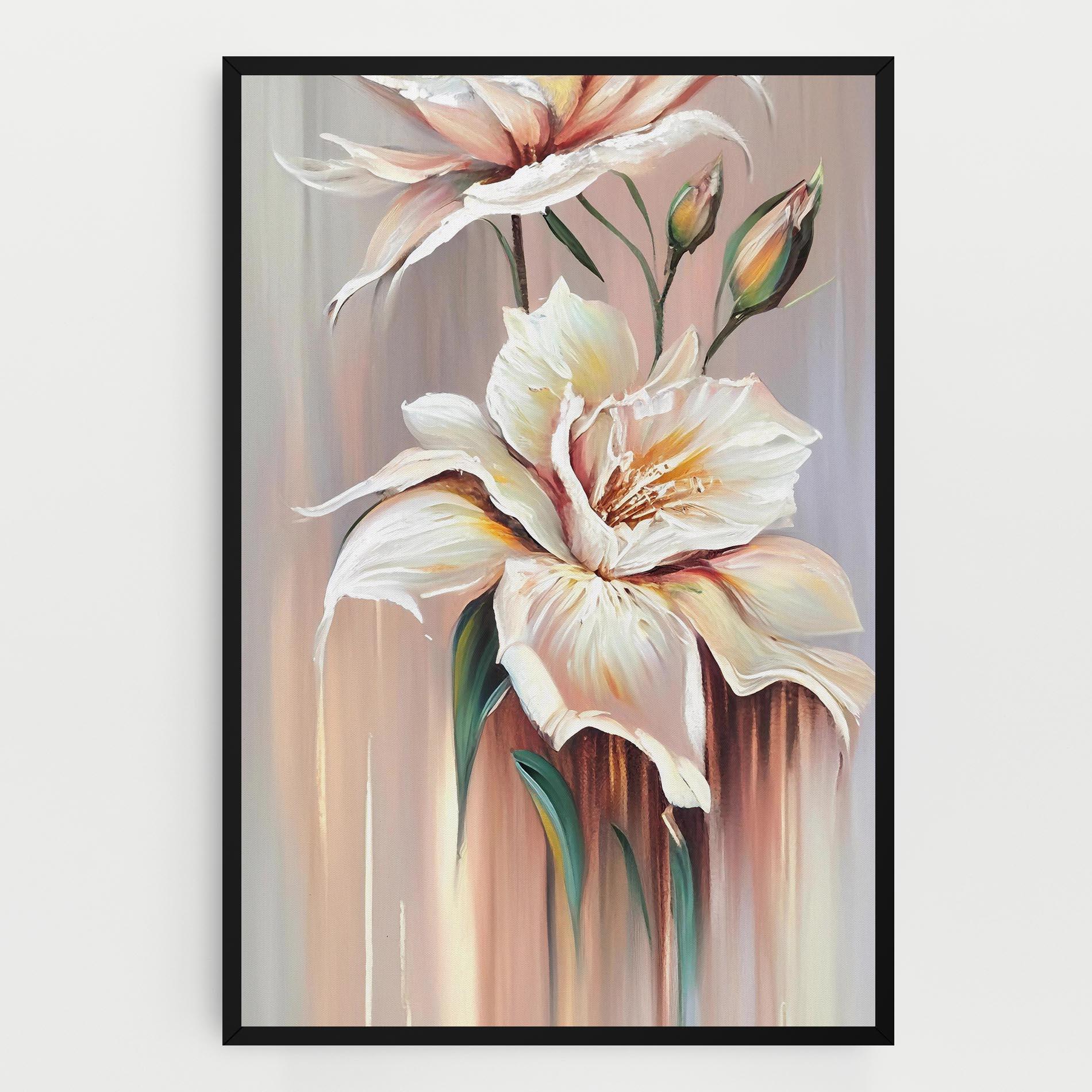 Leinwandbild Abstract Lily Painting mockup 0