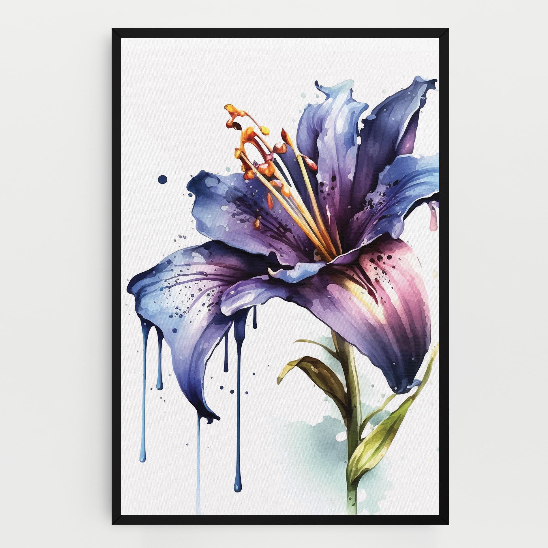 Leinwandbild Purple Orange Lily mockup 0