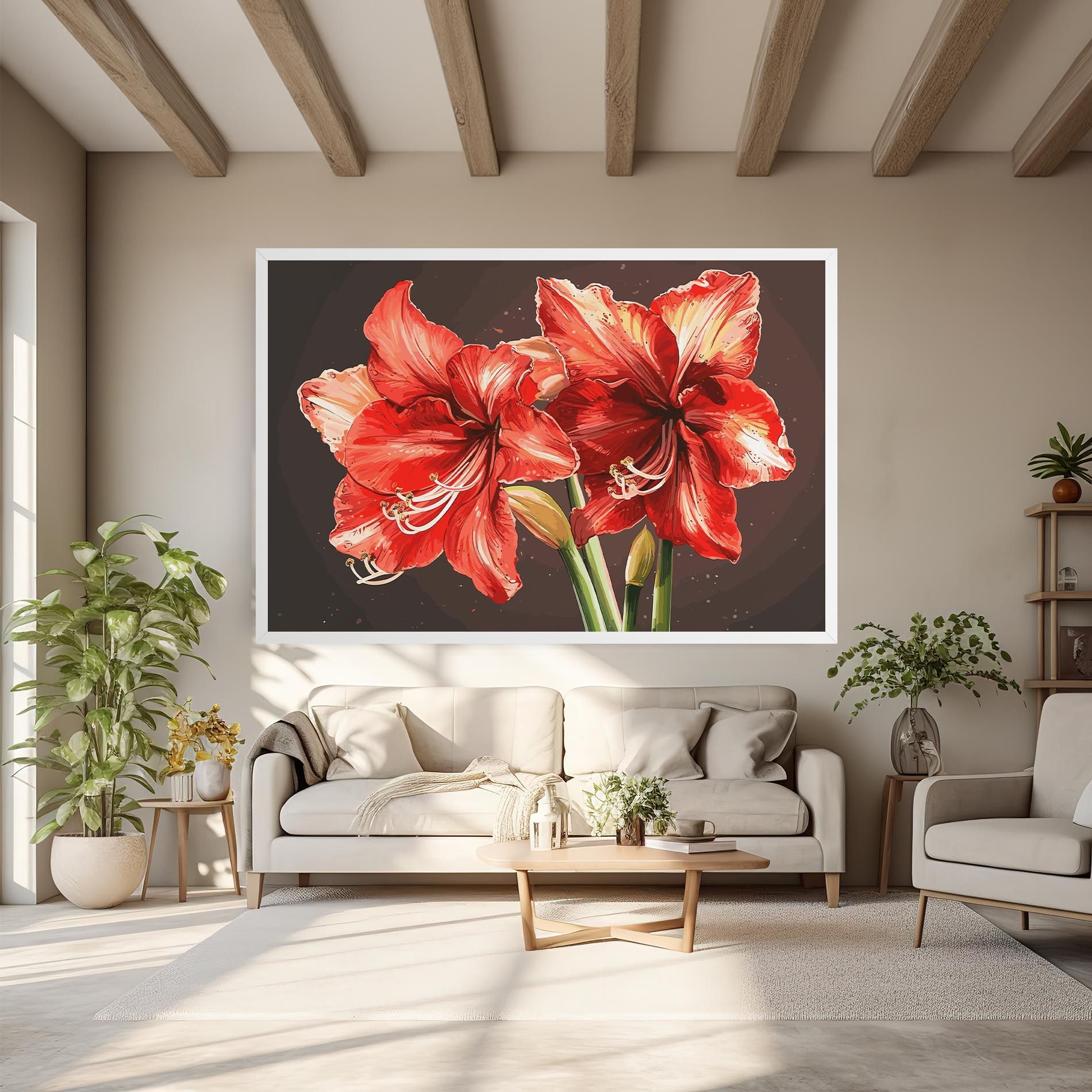 Orange Pretty Lily mockup 6