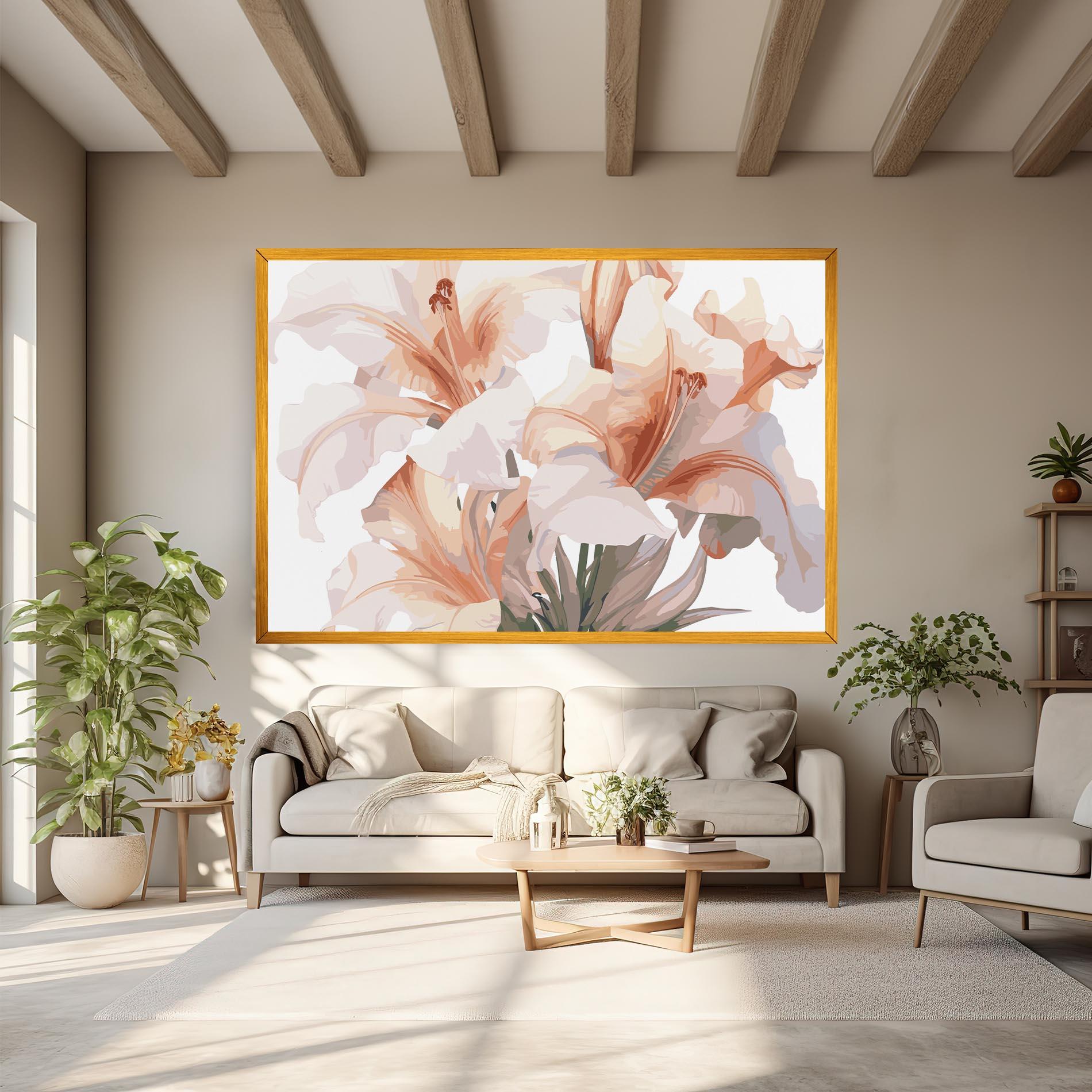 Leinwandbild Light Pink Lily mockup 6