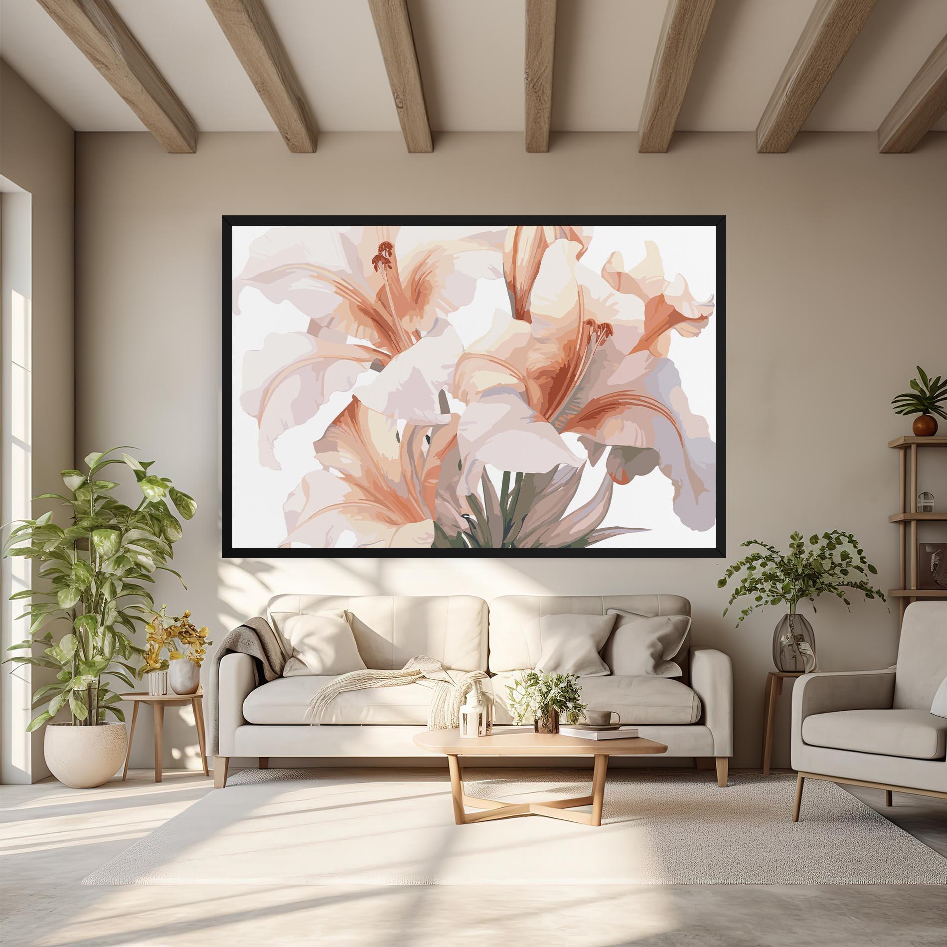 Leinwandbild Light Pink Lily mockup 6
