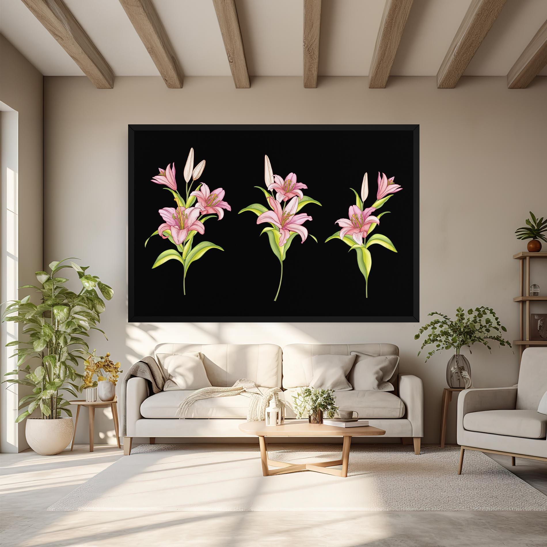 Leinwandbild Lily Set mockup 6