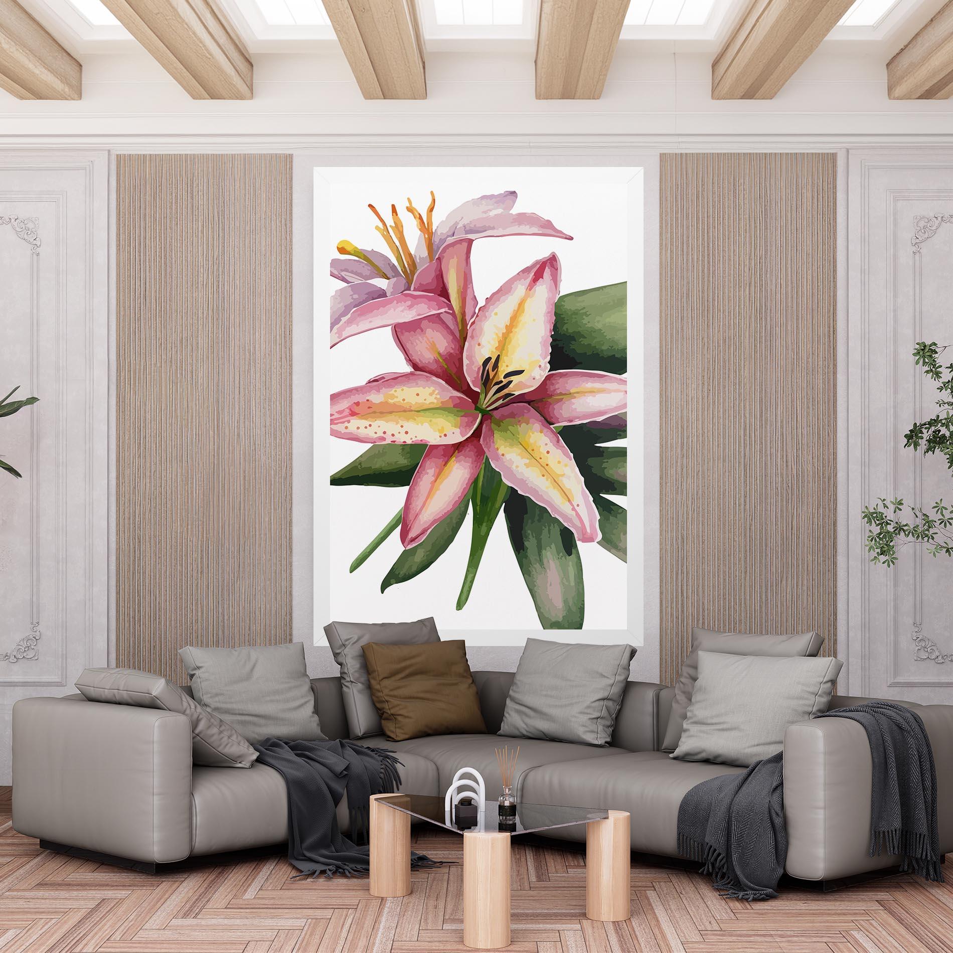 Leinwandbild Lily Pretty Pink mockup 6